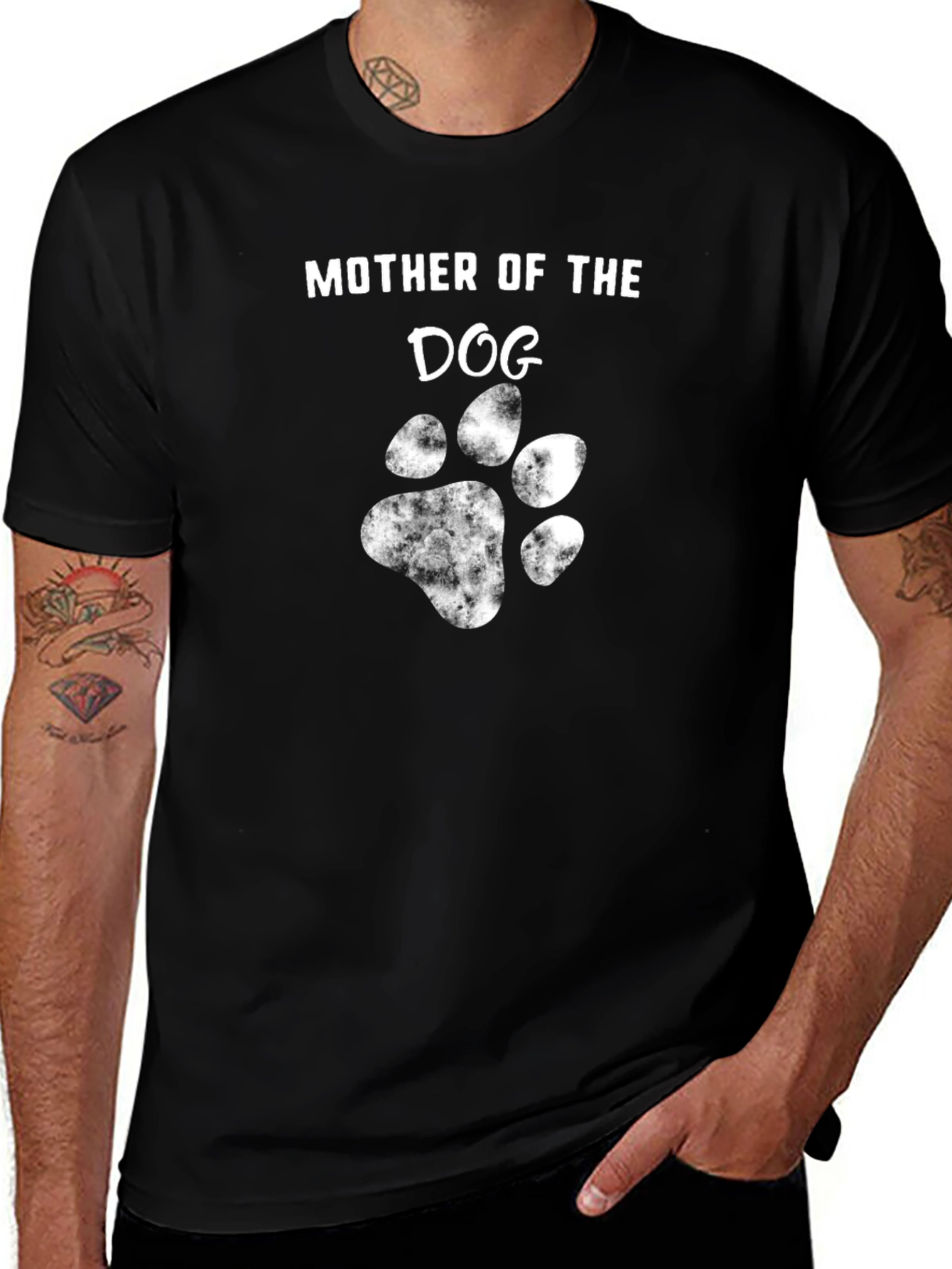 Mother of the Dog Paw Print Graphic Tee
