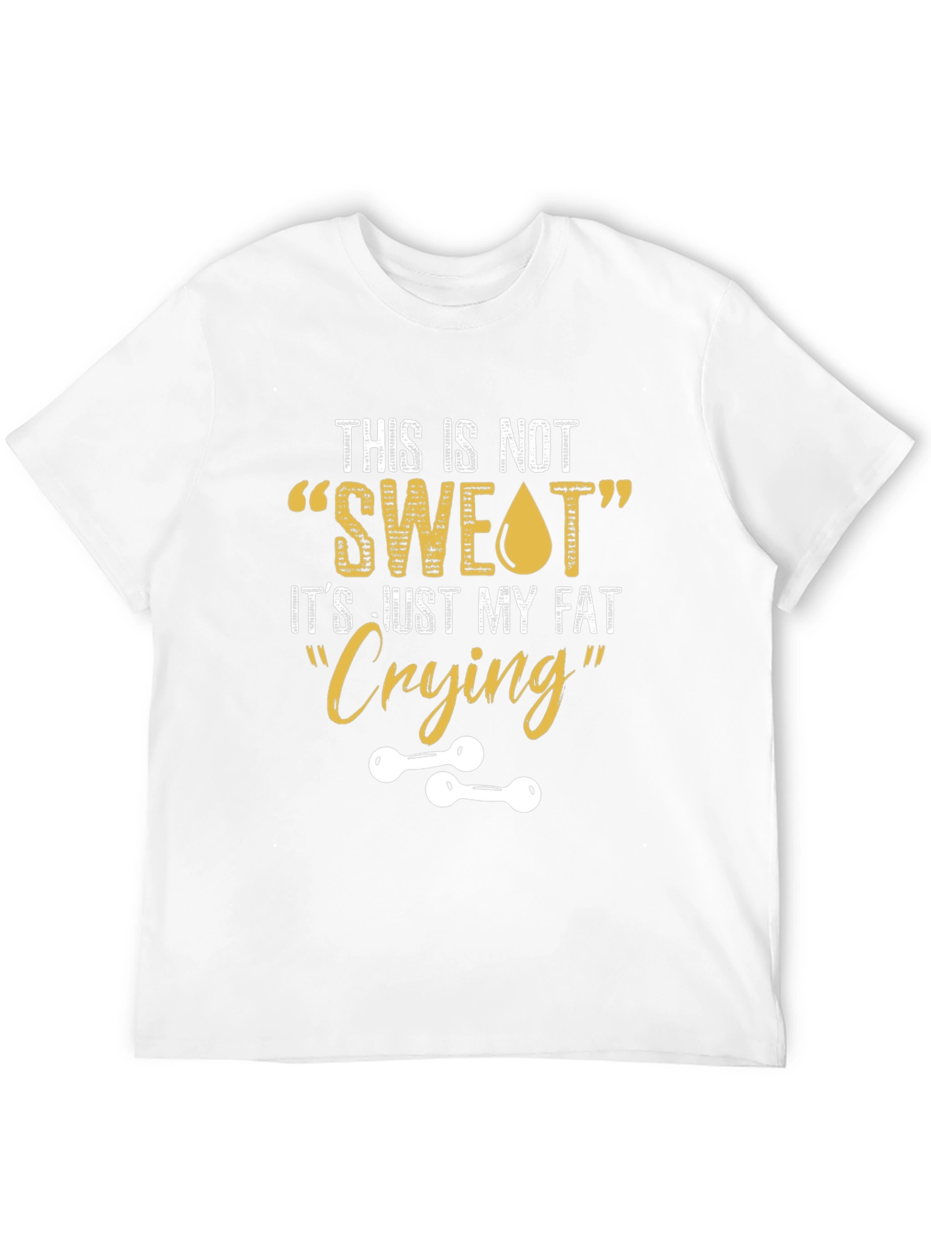 Funny Gym T-Shirt - Fat Crying Design