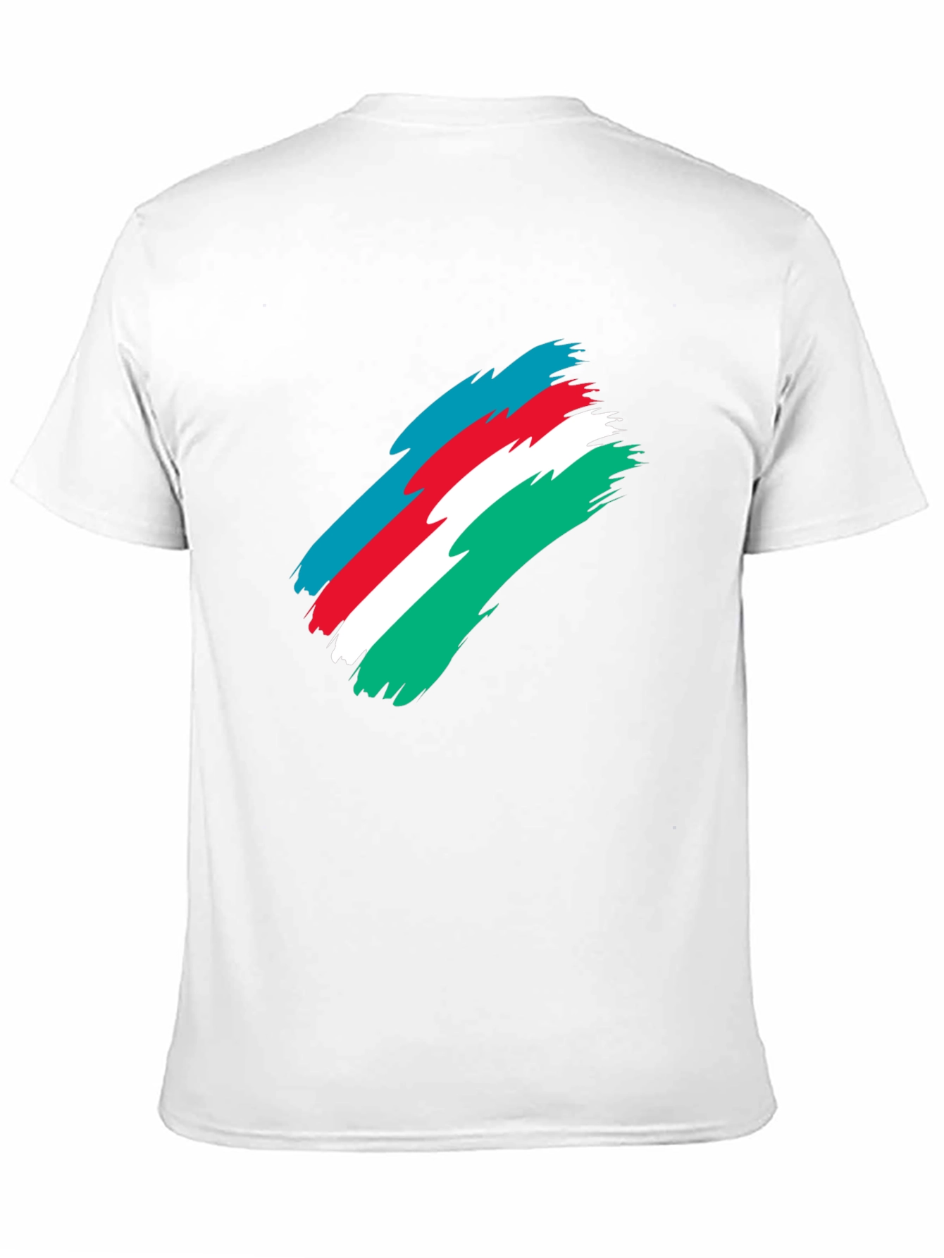 Azerbaijan Flag Brush Stroke Graphic Tee