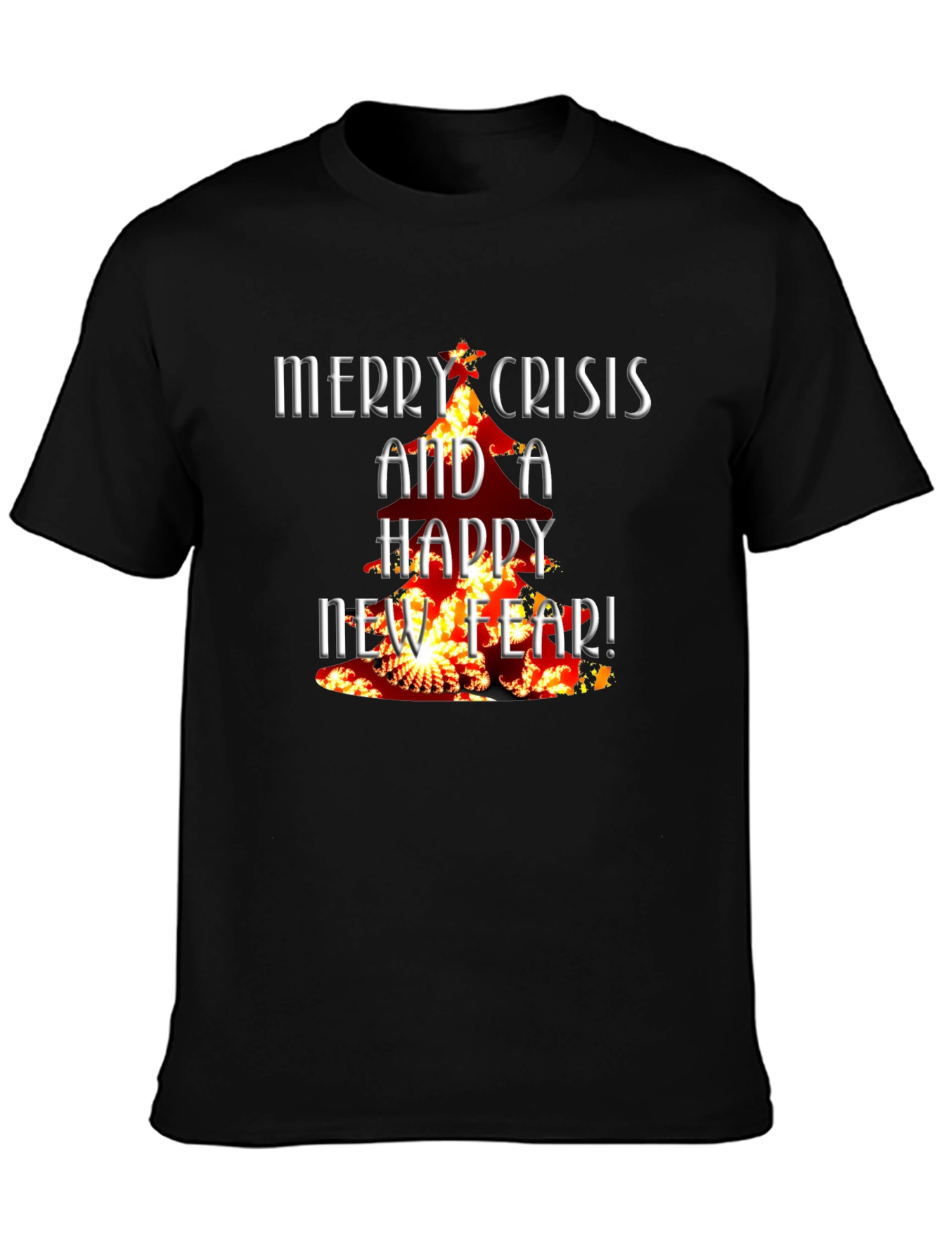 Merry Crisis T-Shirt - Dark Humor Tee