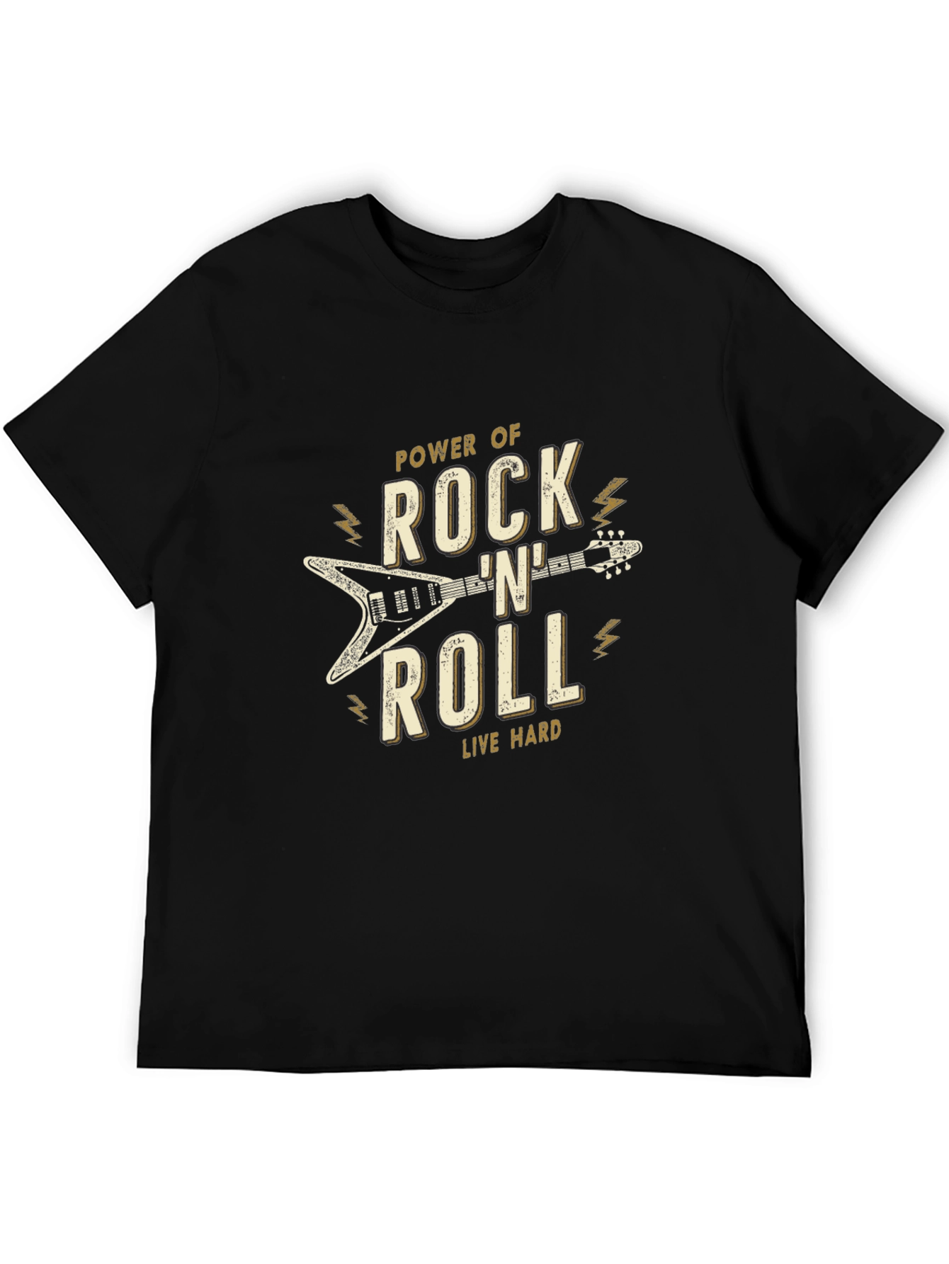 Rock n Roll Power Black T-Shirt