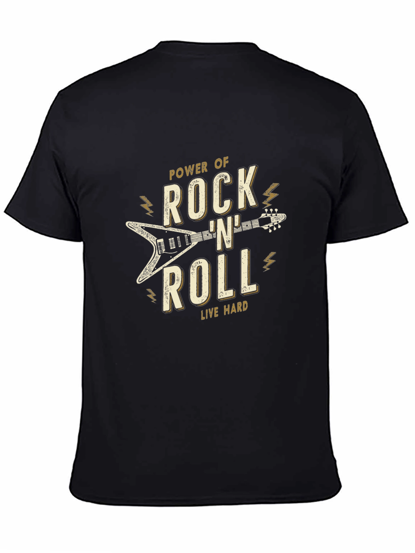 Rock n Roll Power Black T-Shirt