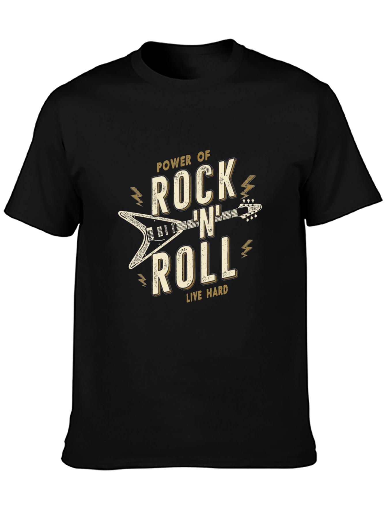 Rock n Roll Power Black T-Shirt