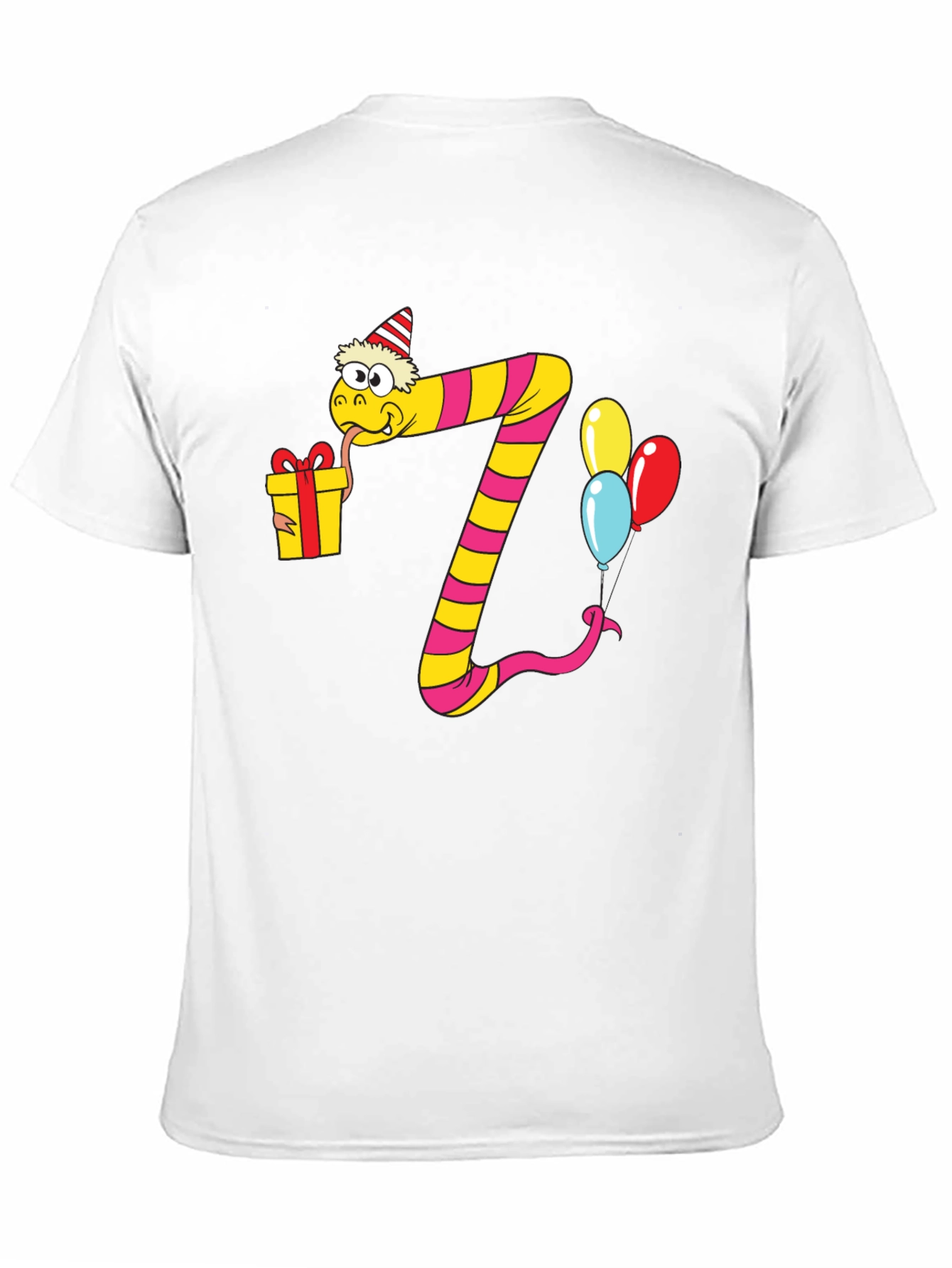 Birthday Snake Number 7 Graphic Tee