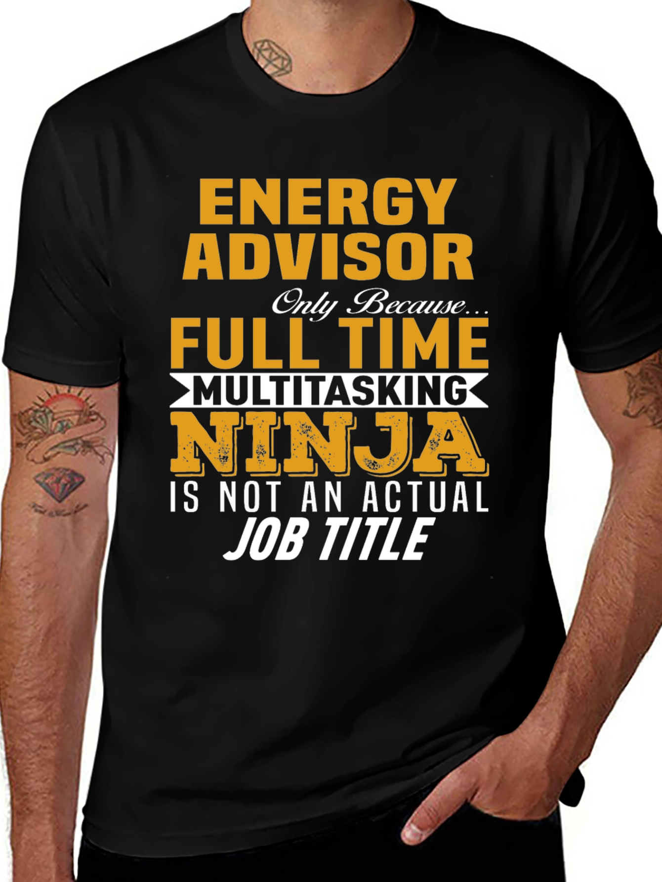 Energy Advisor Full-Time Multitasking Ninja T-Shirt