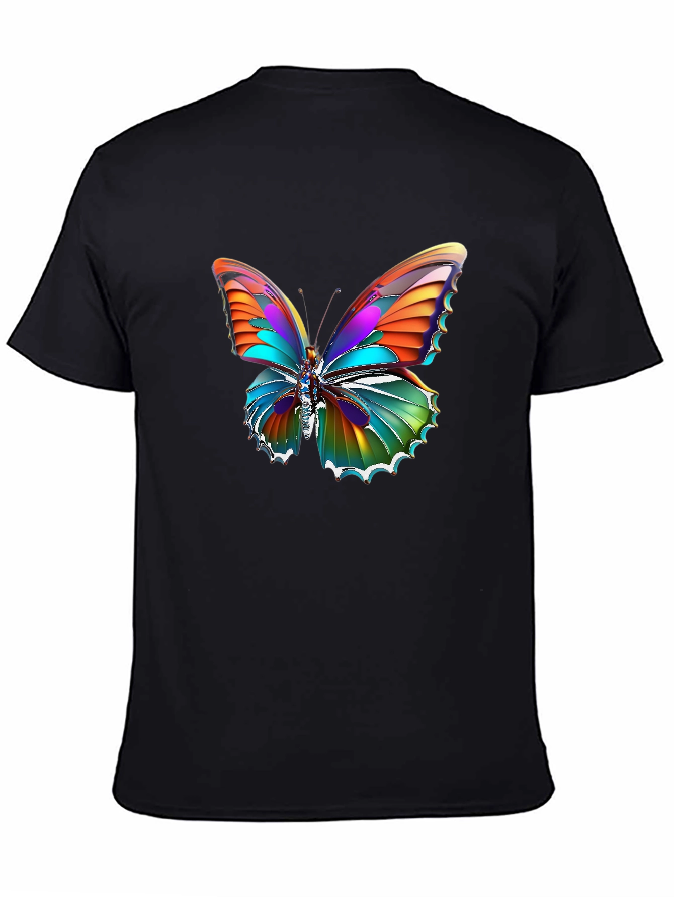 Butterfly Graphic Black T-Shirt