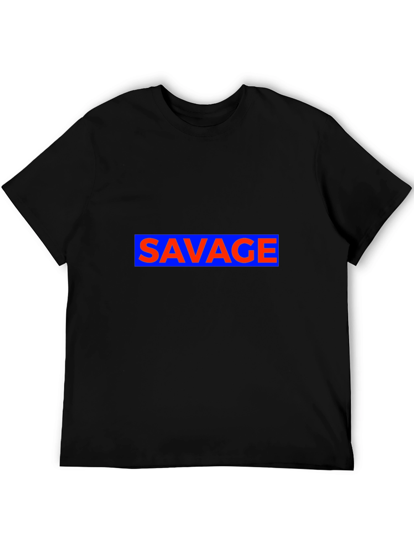 Savage Graphic Print Tee - Casual Style