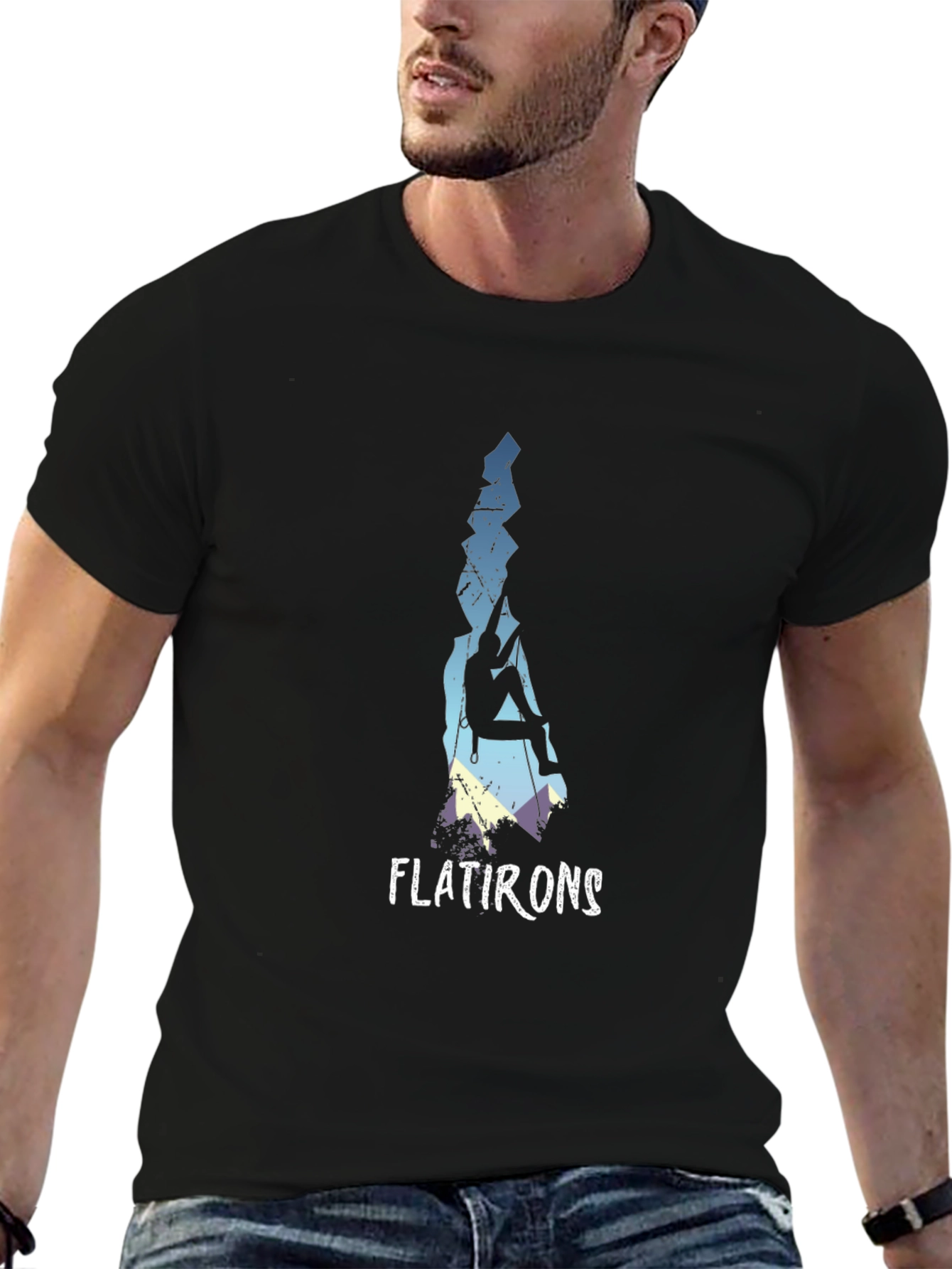 Flatirons Climbing Graphic Tee - Black