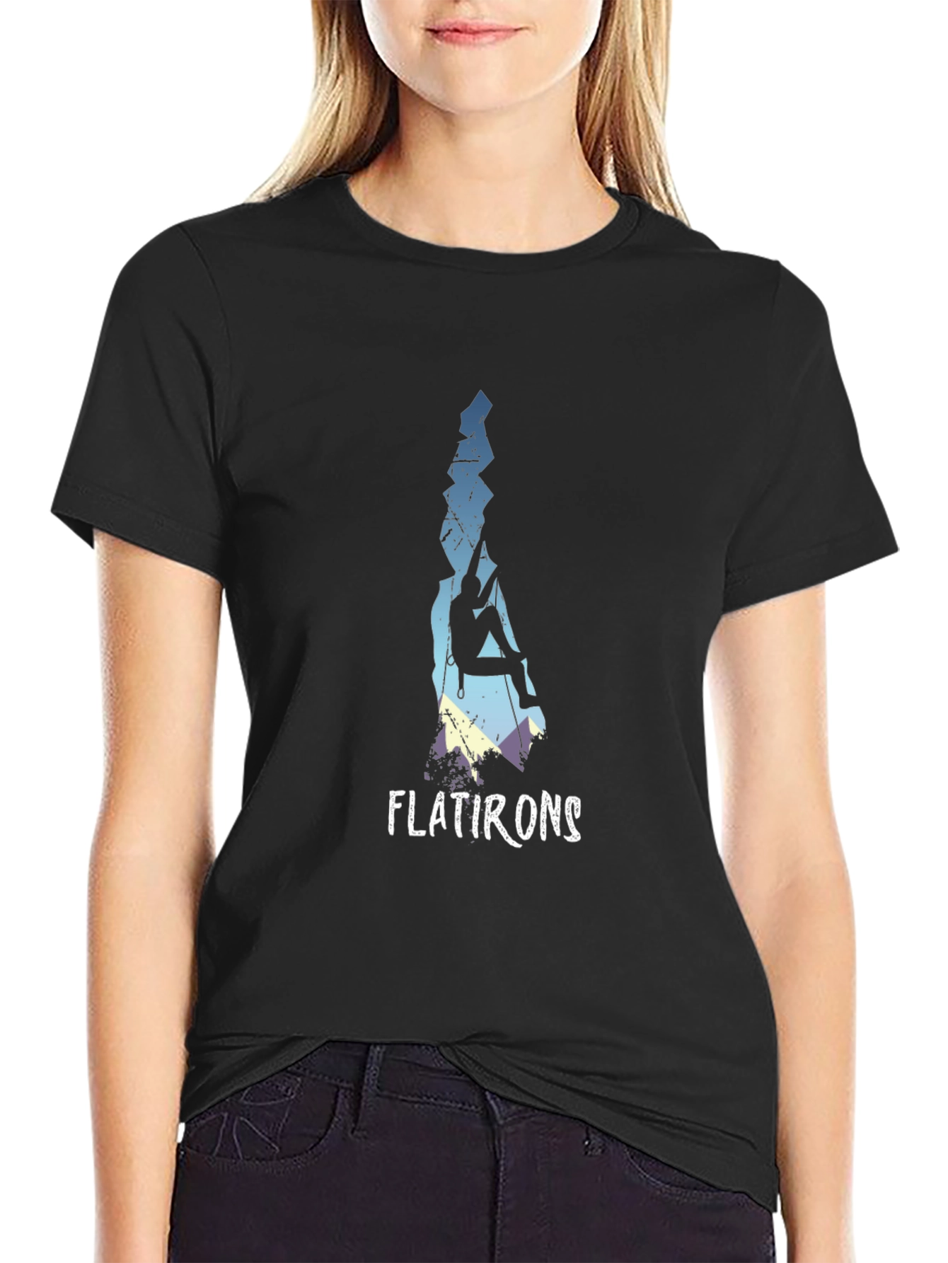 Flatirons Climbing Graphic Tee - Black