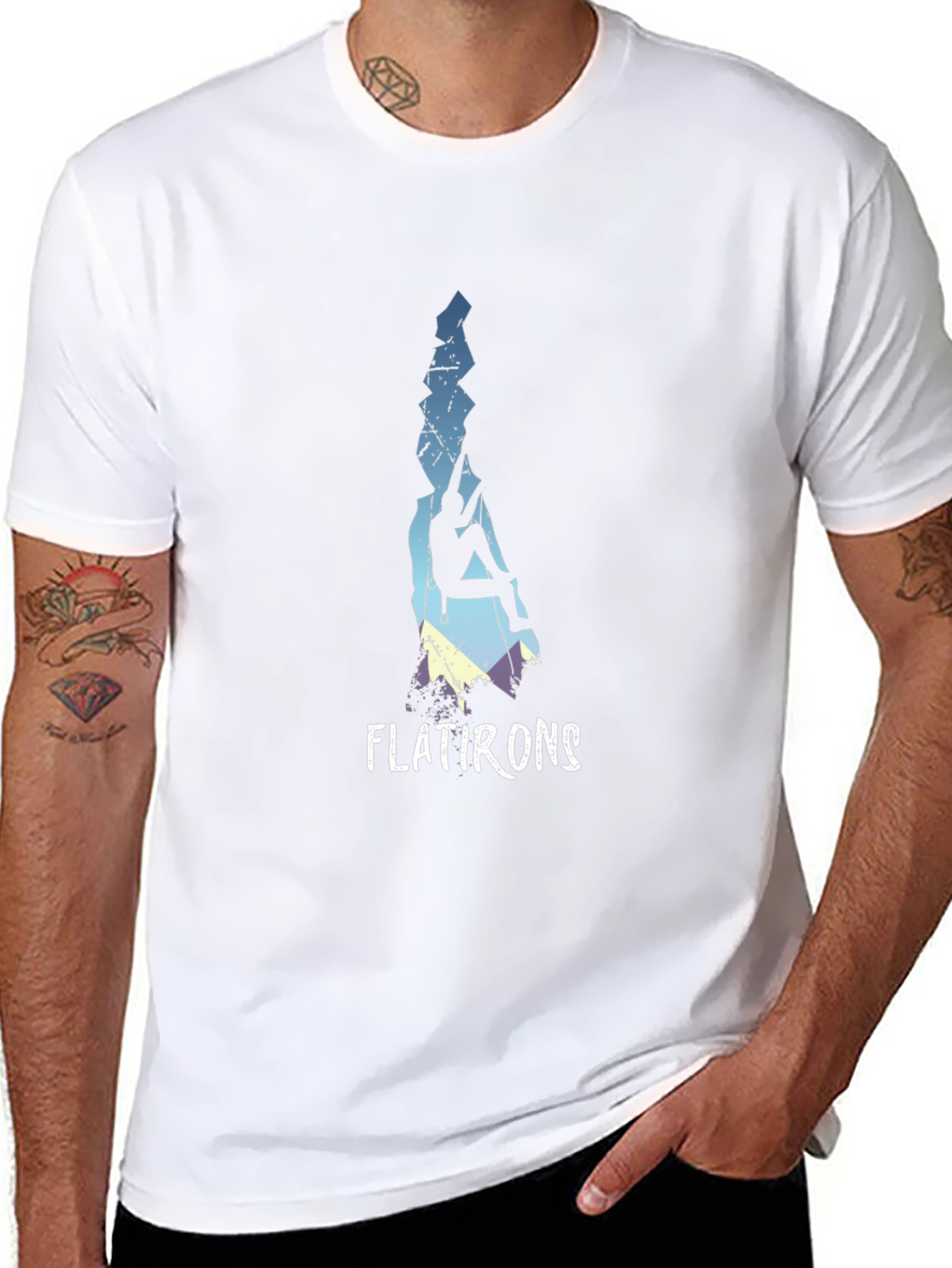 Flatirons Climbing Graphic Tee - Black