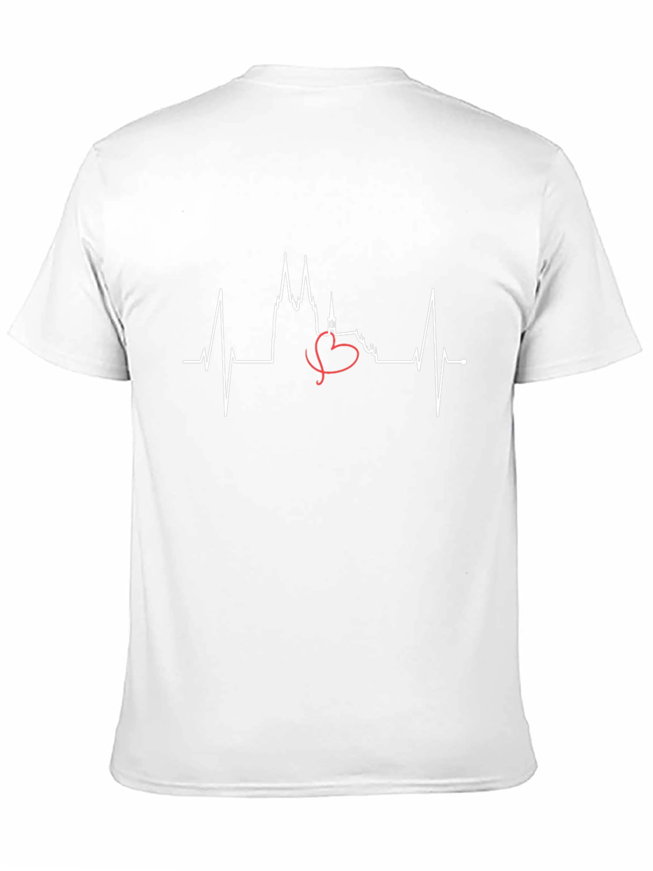 Heartbeat Prague Skyline Black T-Shirt