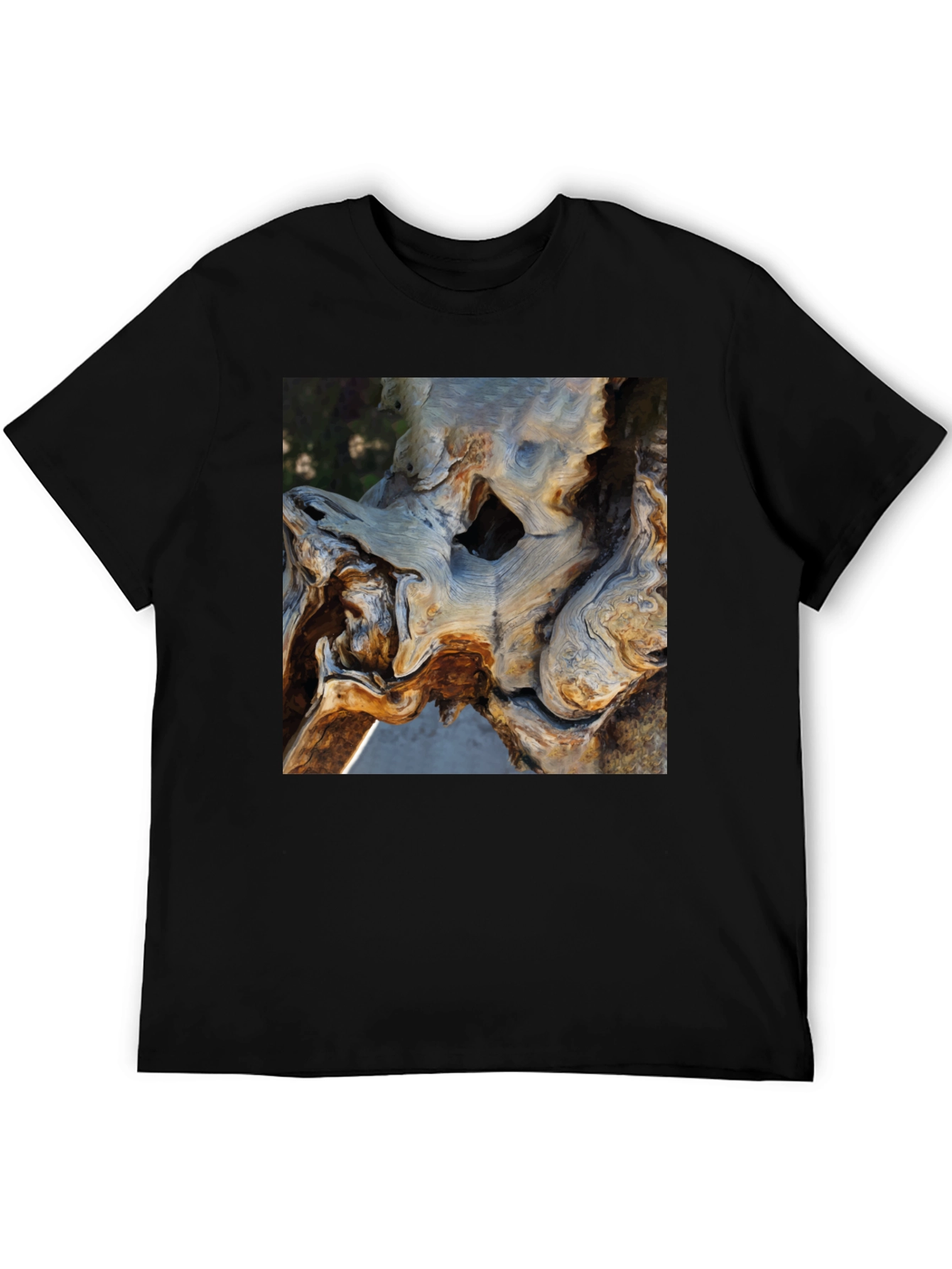Nature Art Tee - Organic Tree Trunk Graphic