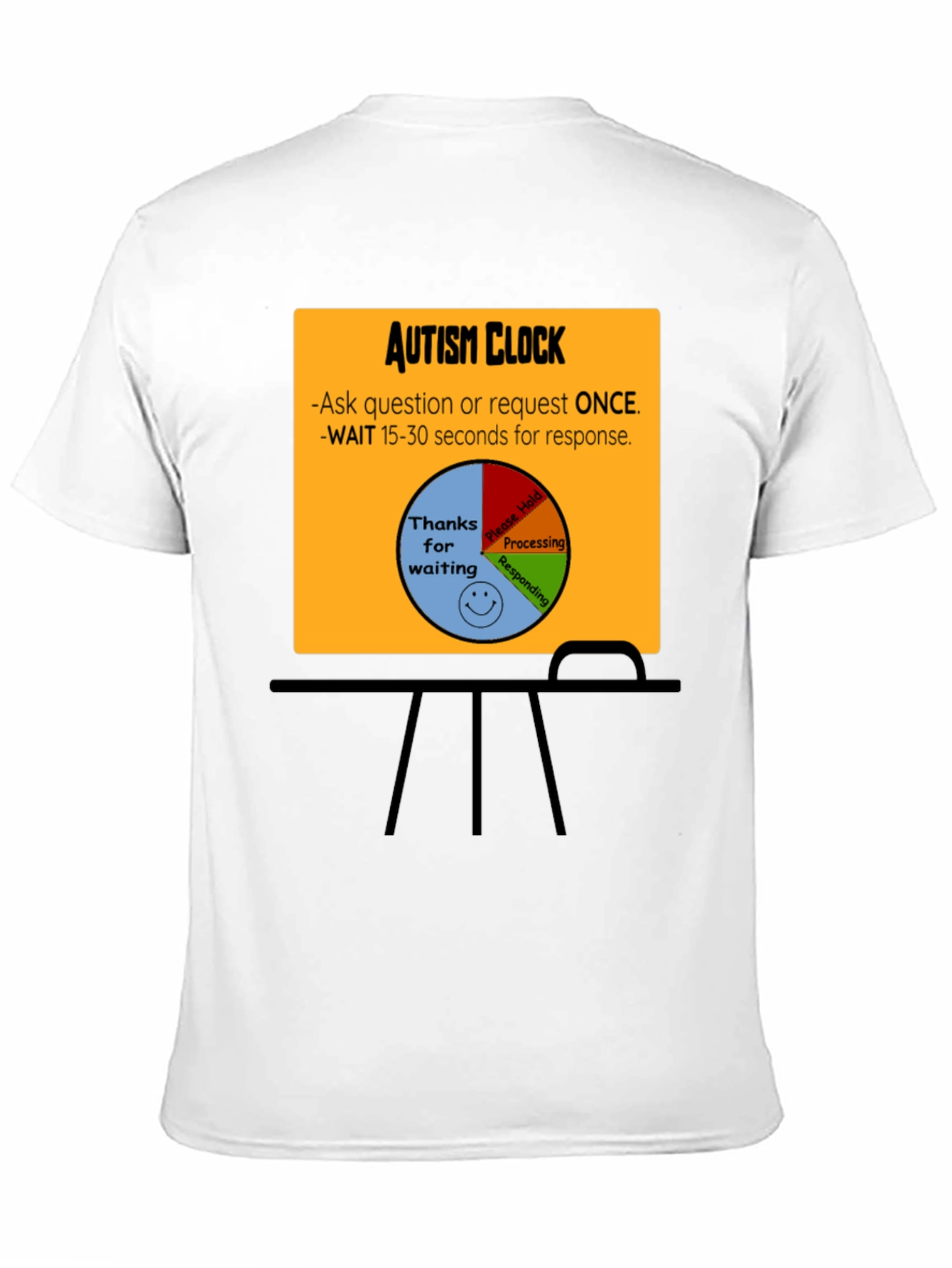 Autism Clock T-Shirt: Patience & Understanding