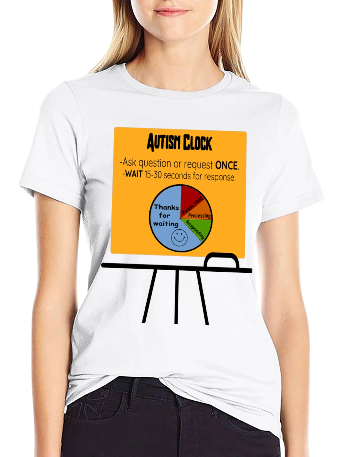 Autism Clock T-Shirt: Patience & Understanding