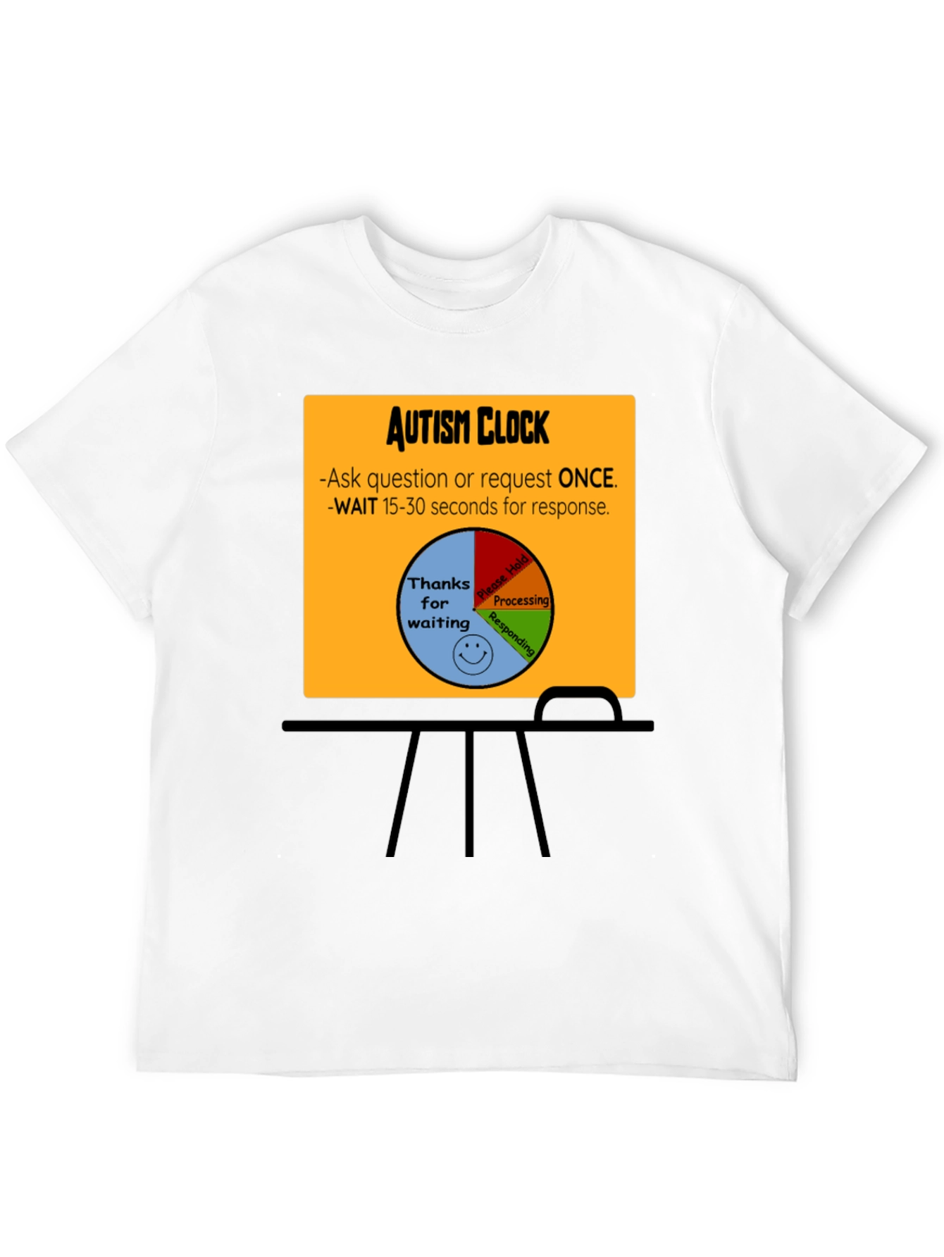 Autism Clock T-Shirt: Patience & Understanding