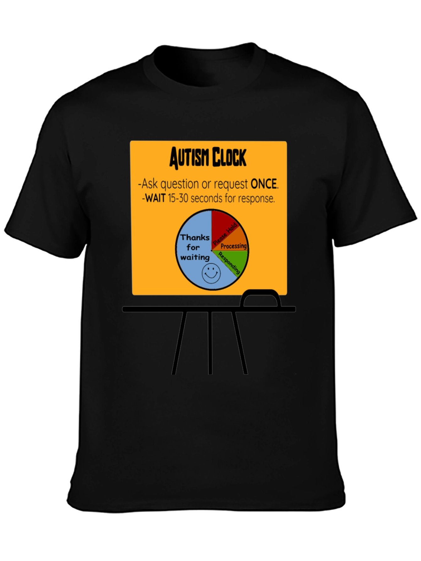 Autism Clock T-Shirt: Patience & Understanding
