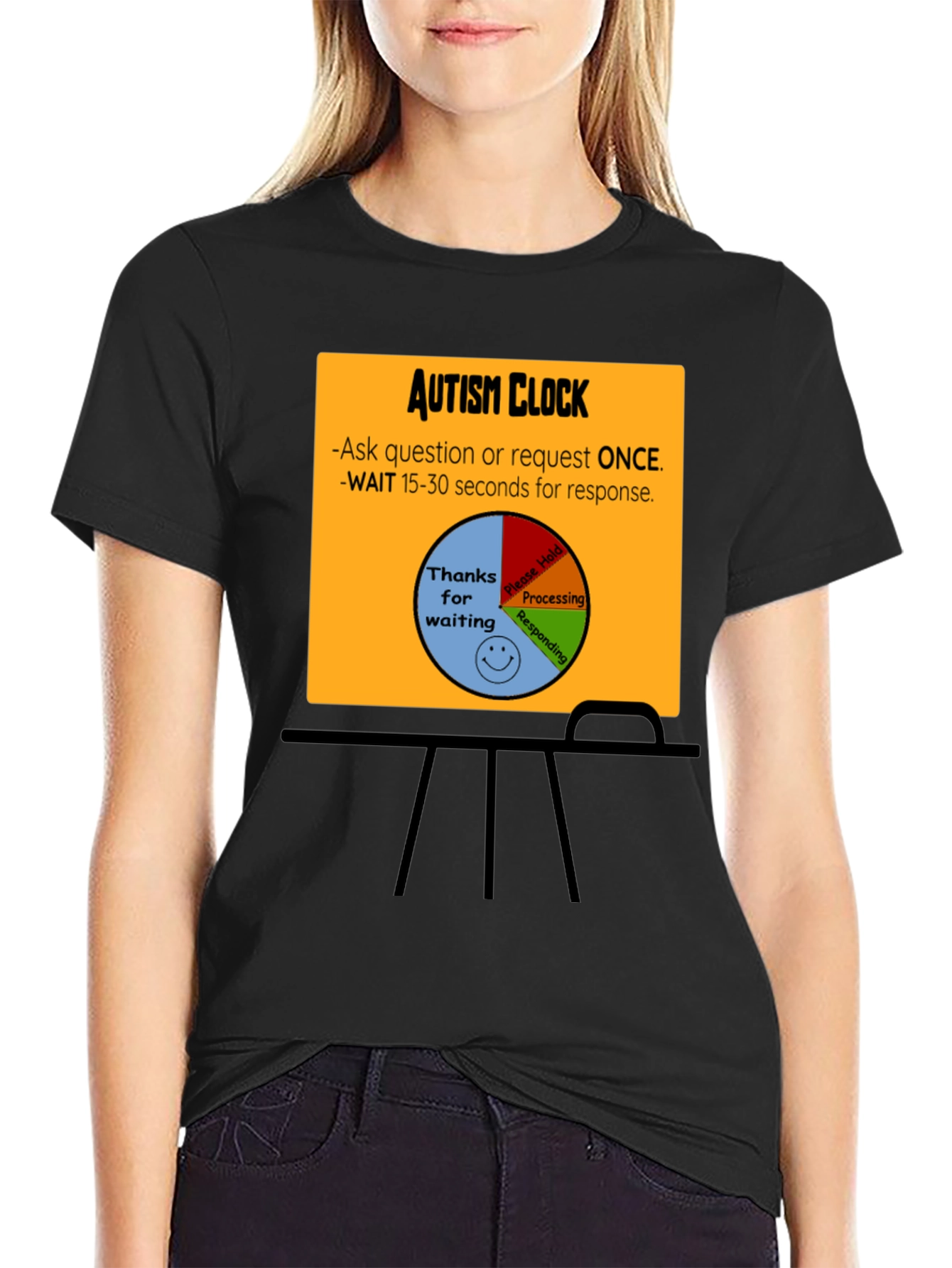 Autism Clock T-Shirt: Patience & Understanding