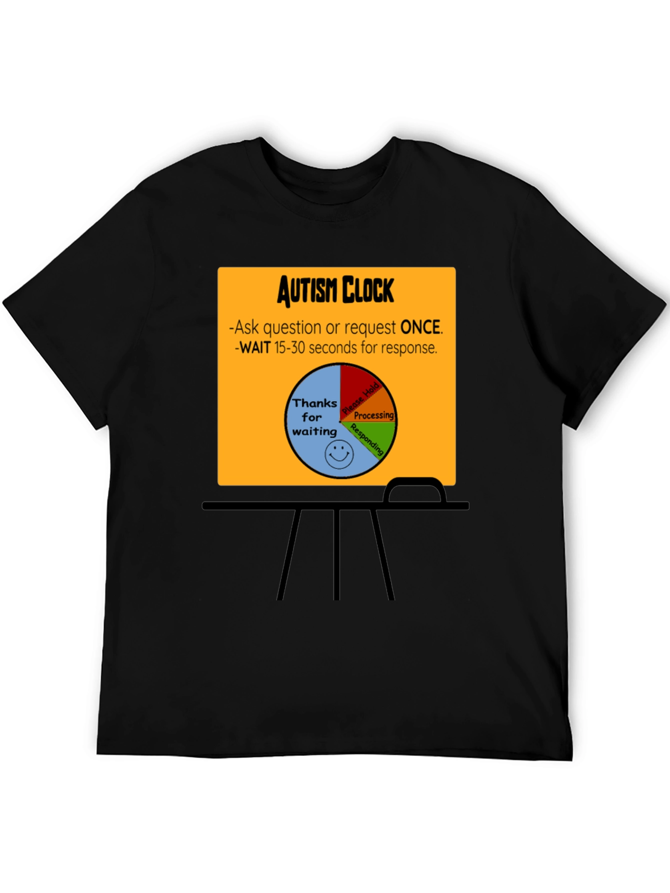 Autism Clock T-Shirt: Patience & Understanding