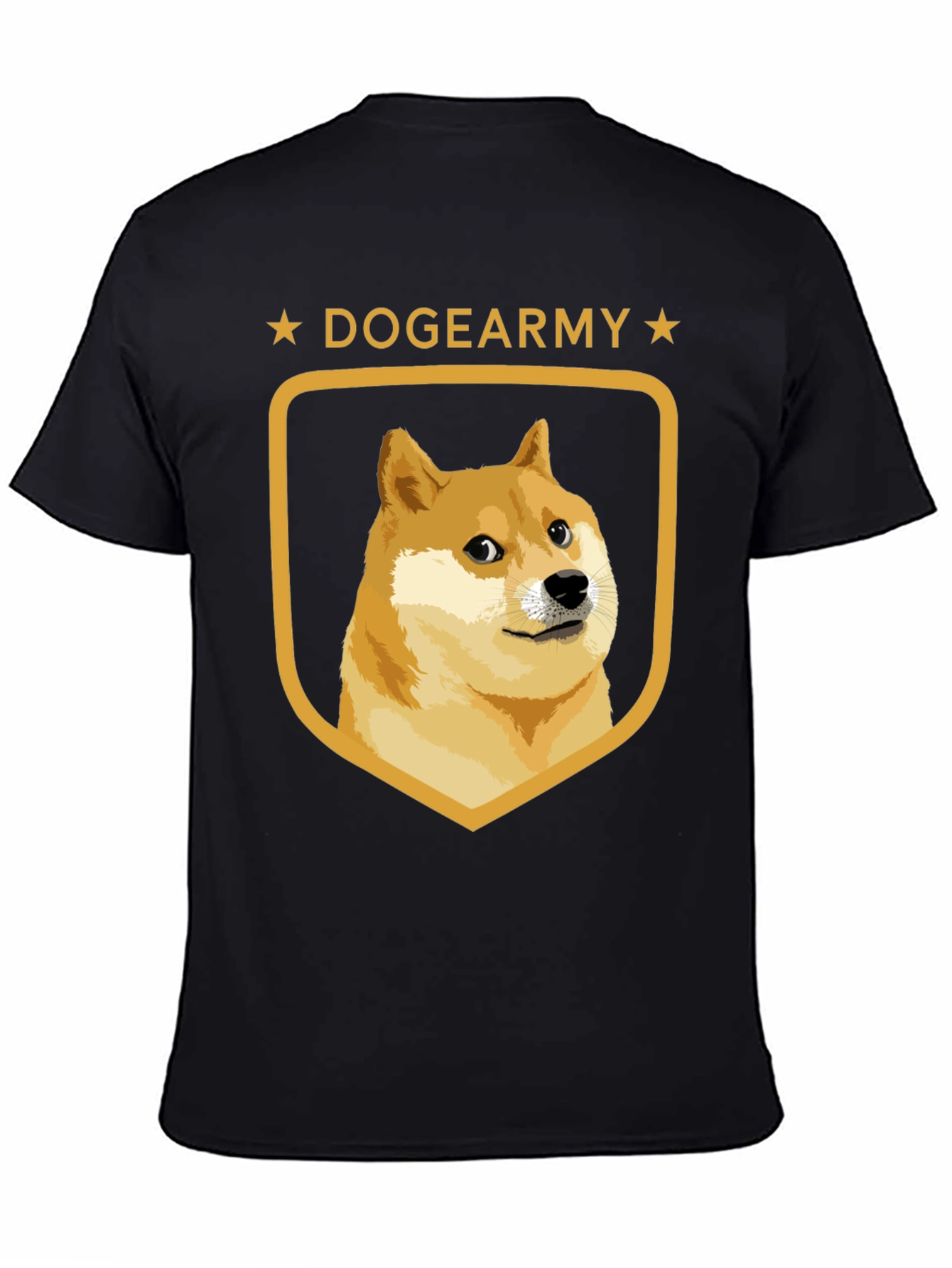 DogeArmy T-Shirt - Black Crew Neck Tee