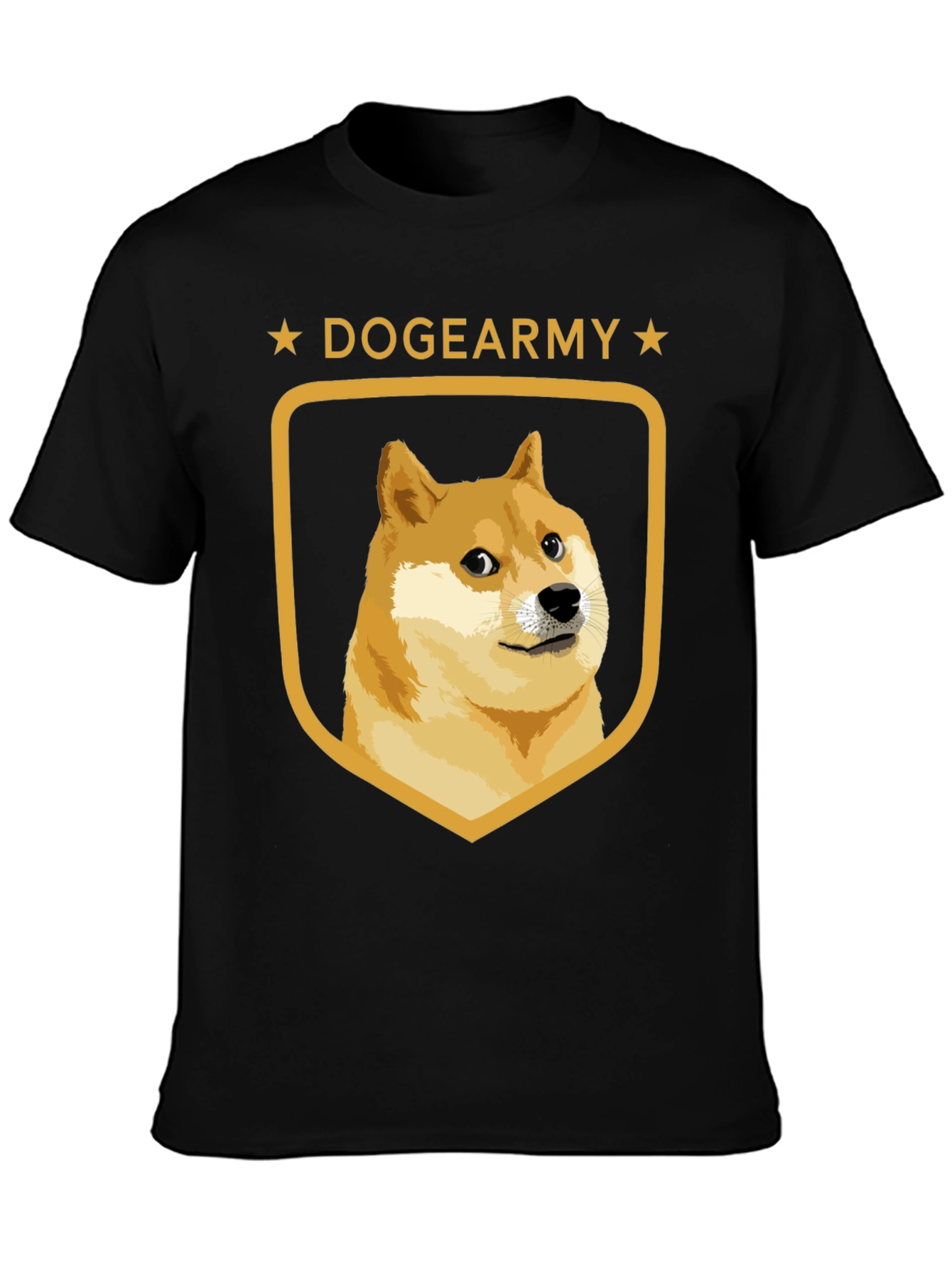 DogeArmy T-Shirt - Black Crew Neck Tee