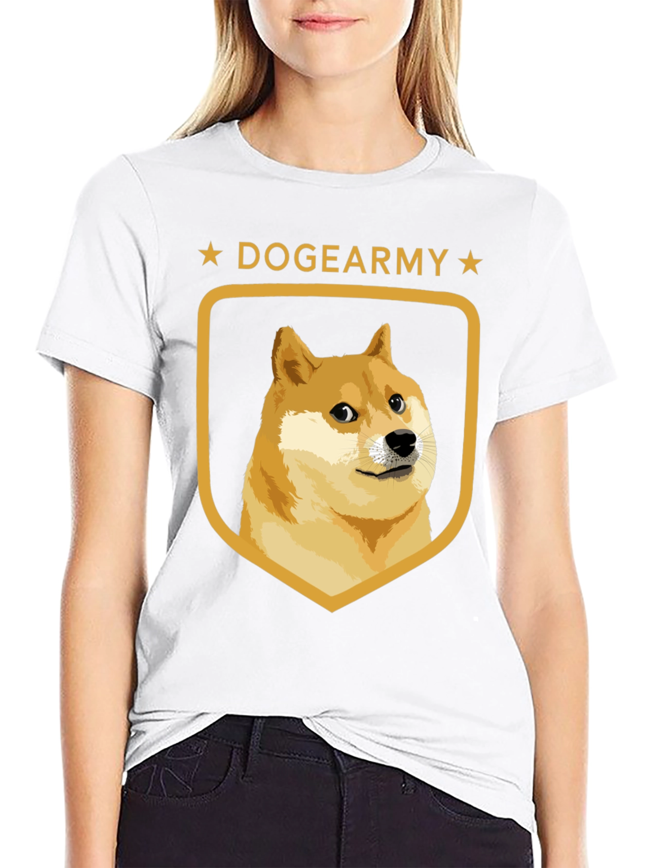 DogeArmy T-Shirt - Black Crew Neck Tee