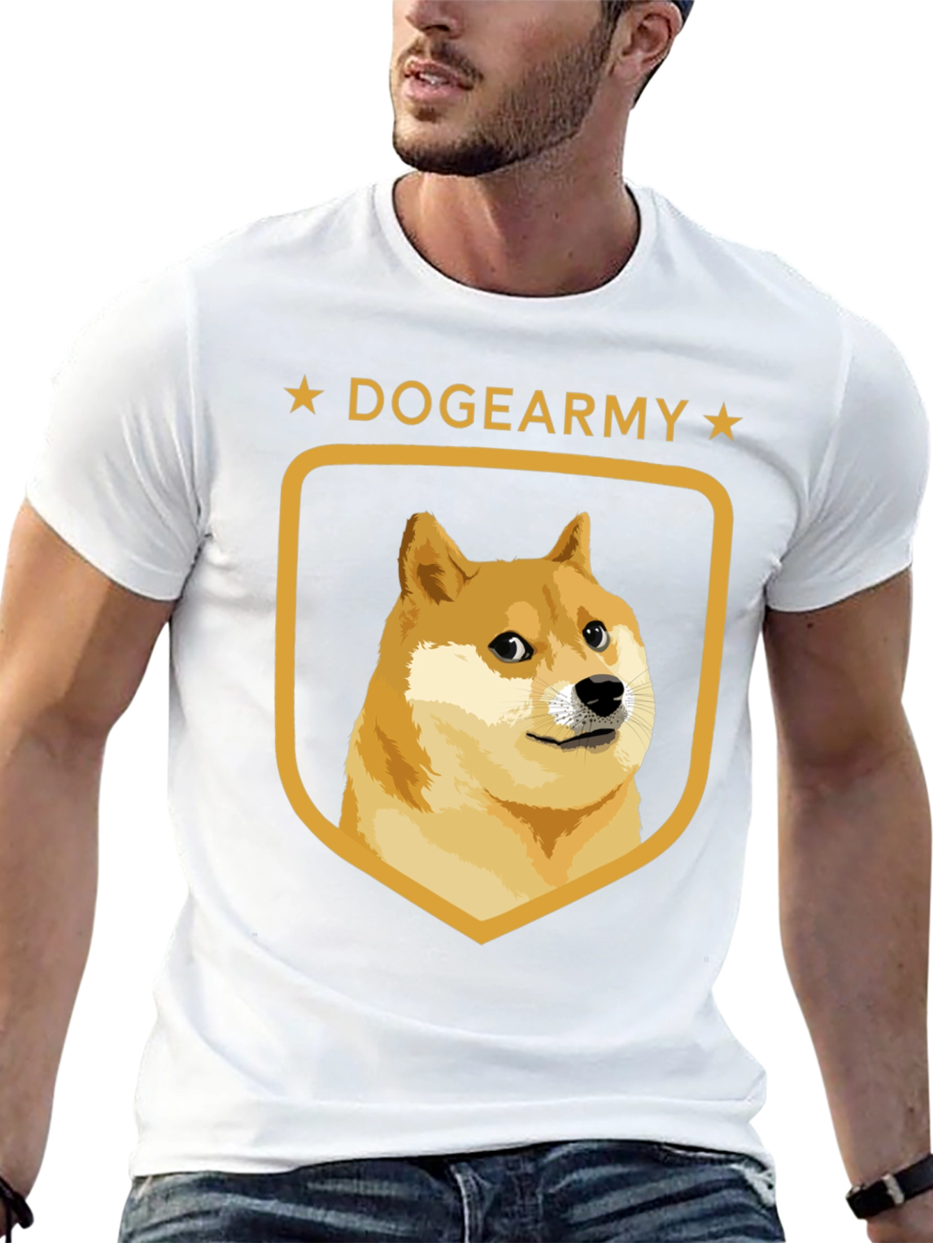 DogeArmy T-Shirt - Black Crew Neck Tee