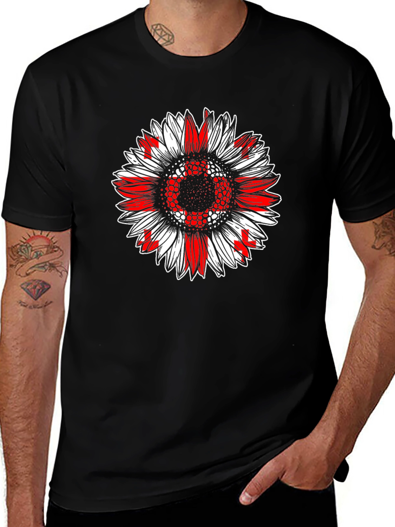 Sunflower Georgia Flag T-Shirt