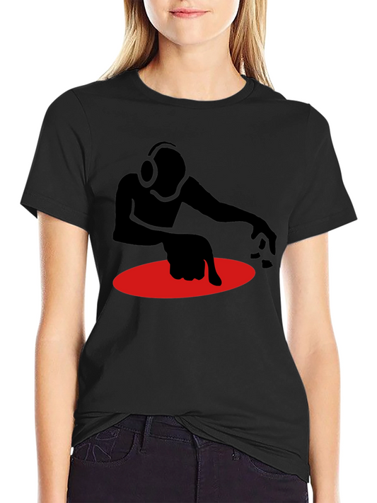 DJ Graphic T-Shirt - Black Turntable Design