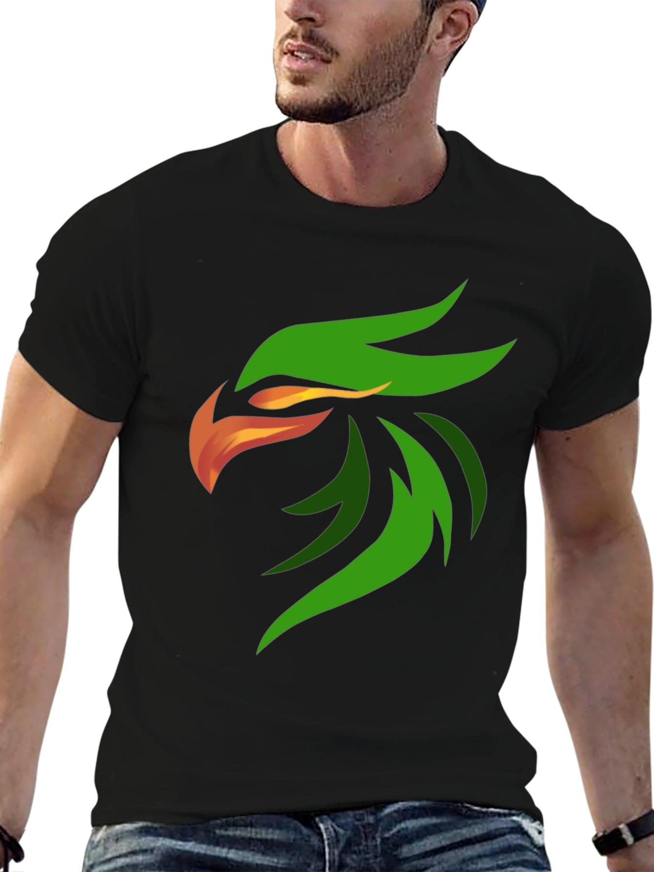 Bold Eagle Graphic Black T-Shirt