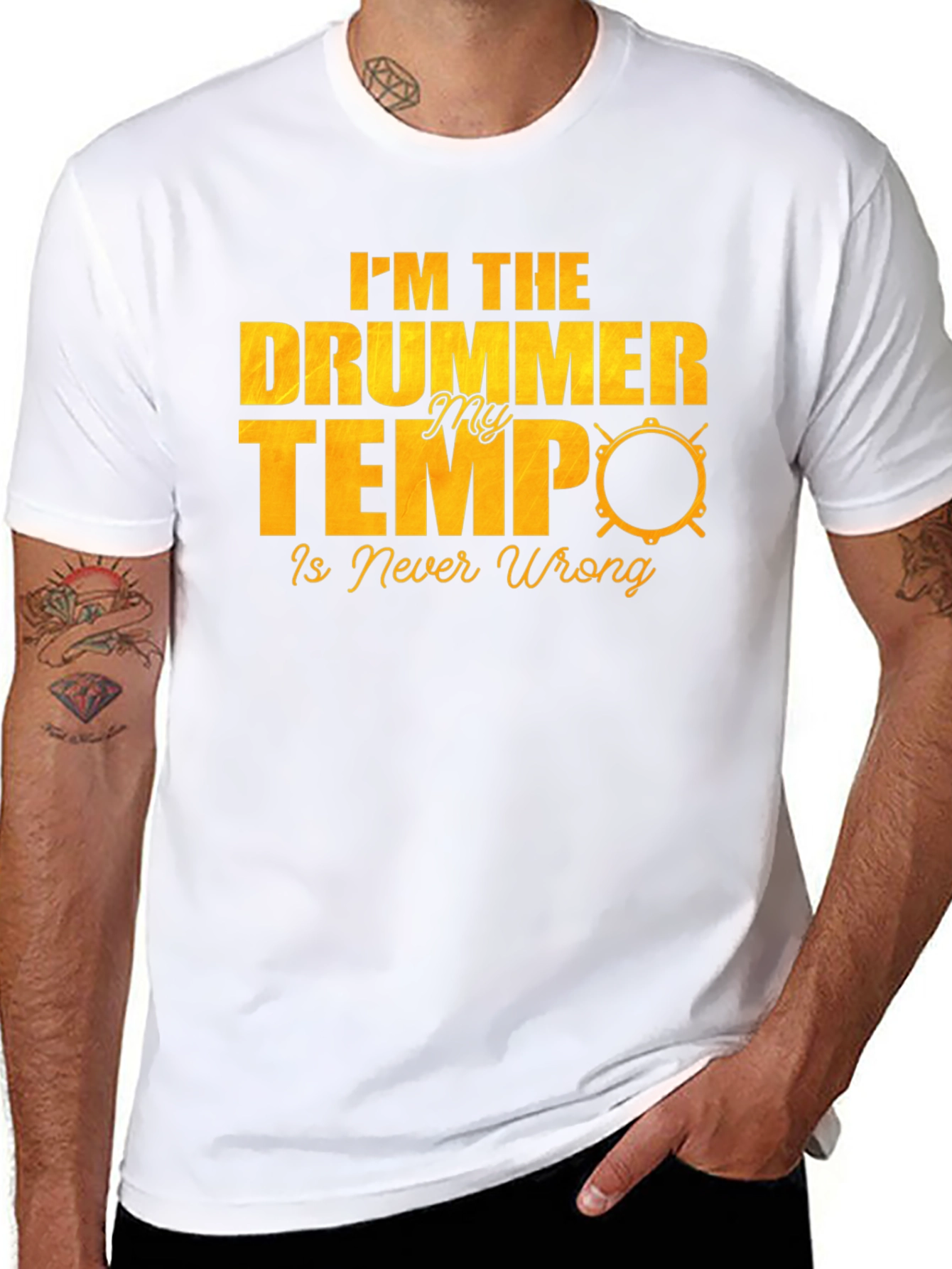 Drummer Tempo T-Shirt - Music Lover Tee