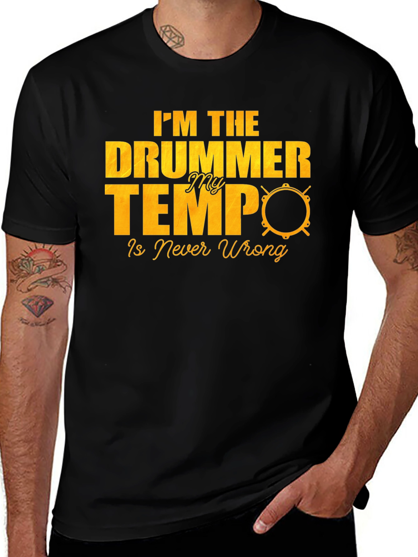 Drummer Tempo T-Shirt - Music Lover Tee