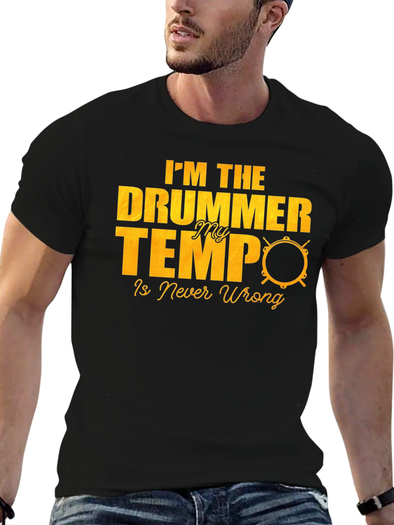 Drummer Tempo T-Shirt - Music Lover Tee