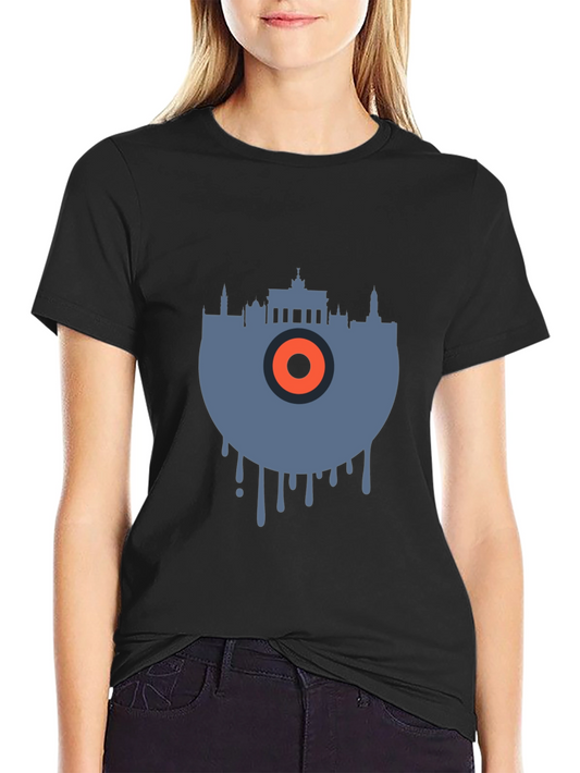 Berlin Skyline Vinyl Graphic Tee - Cool Urban Style
