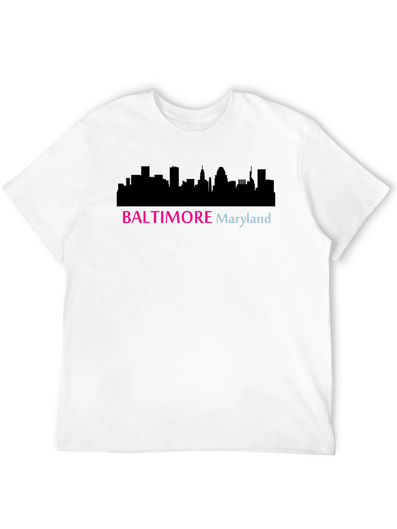 Baltimore Maryland Skyline Graphic Tee - Black