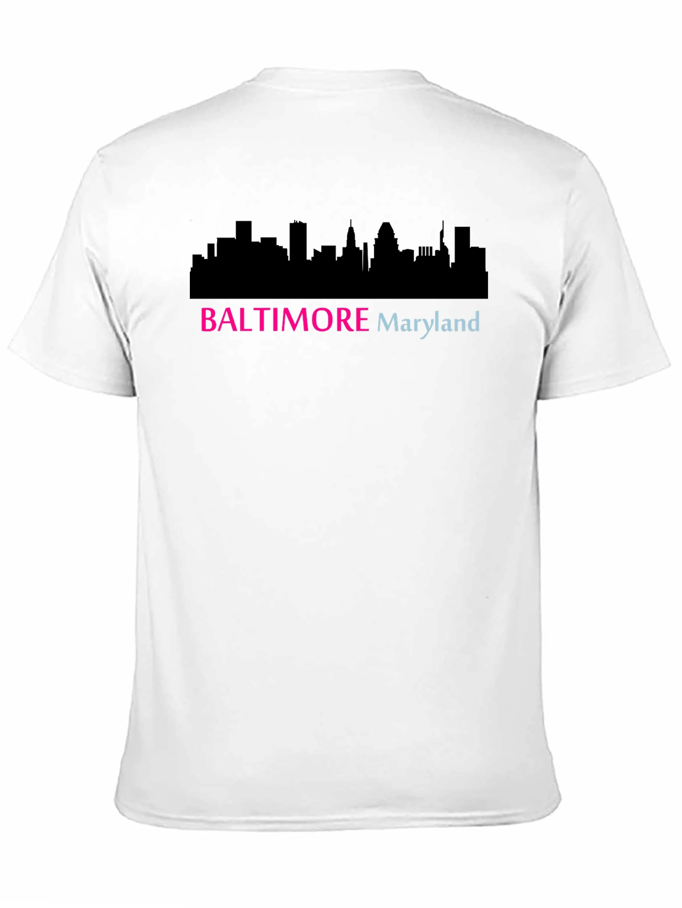 Baltimore Maryland Skyline Graphic Tee - Black