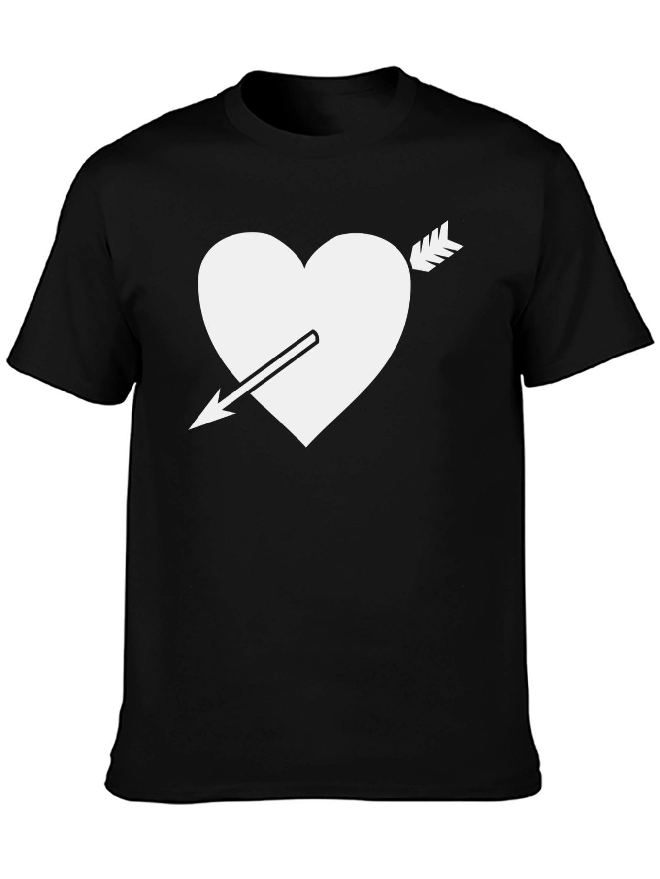 Heart Arrow Graphic Tee - Classic Black T-Shirt
