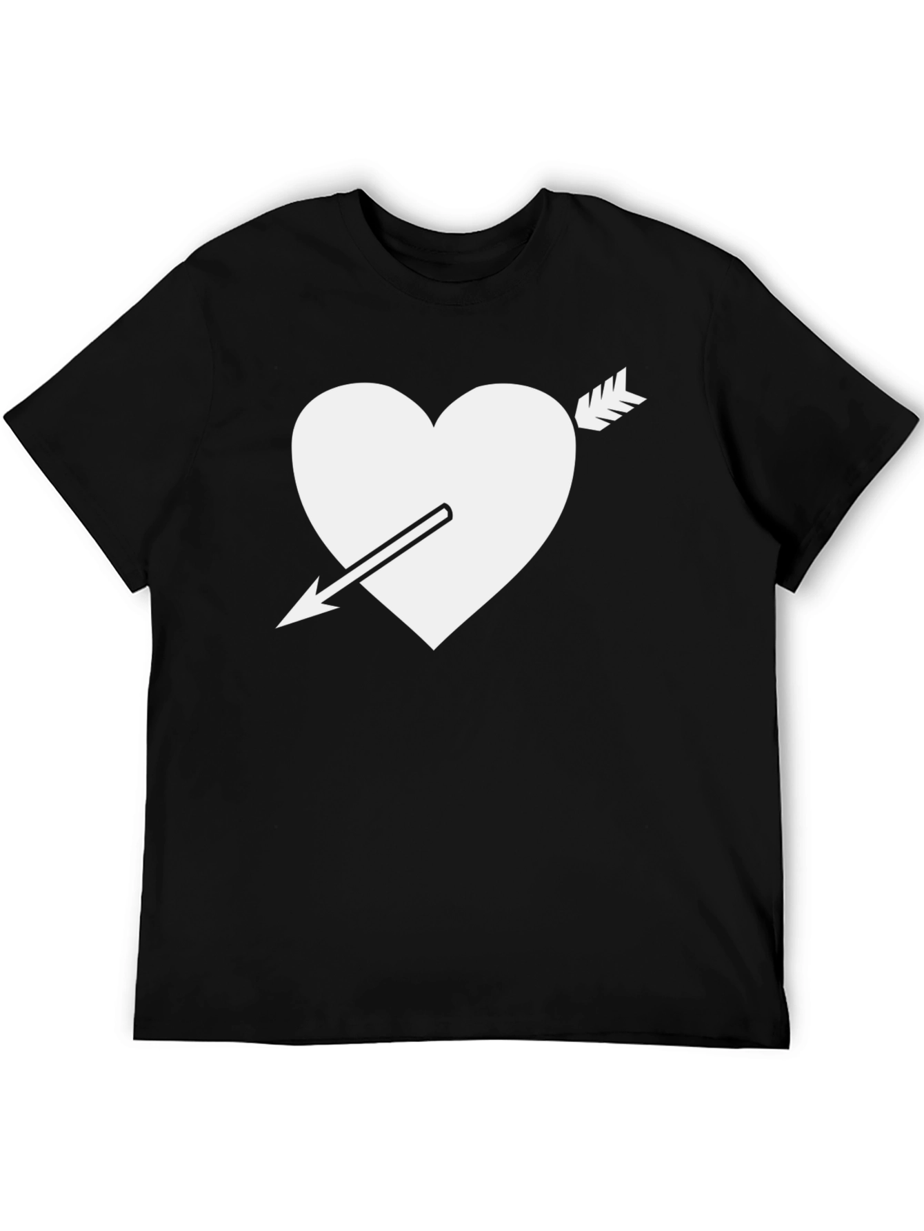 Heart Arrow Graphic Tee - Classic Black T-Shirt