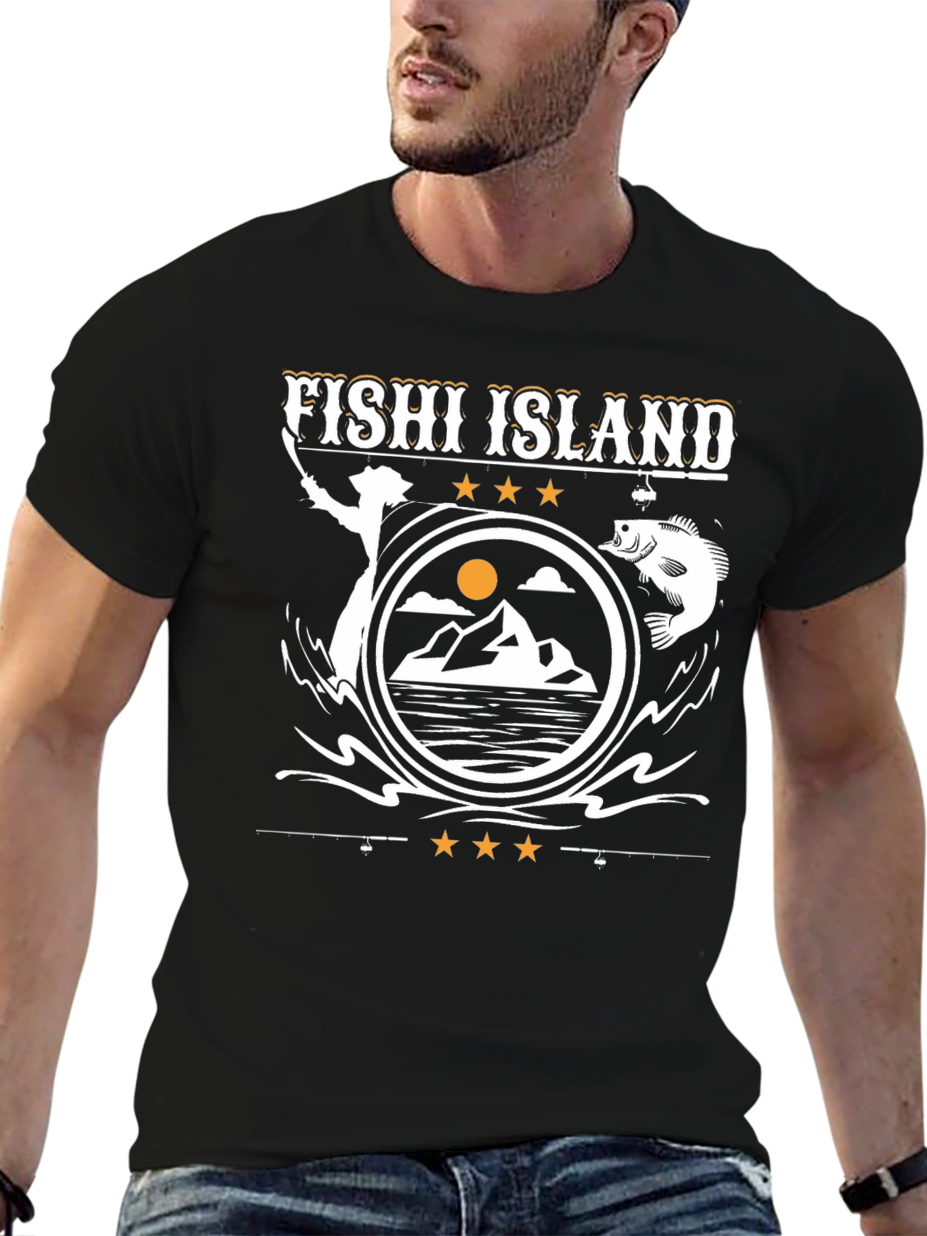 Fishing Island Graphic Tee