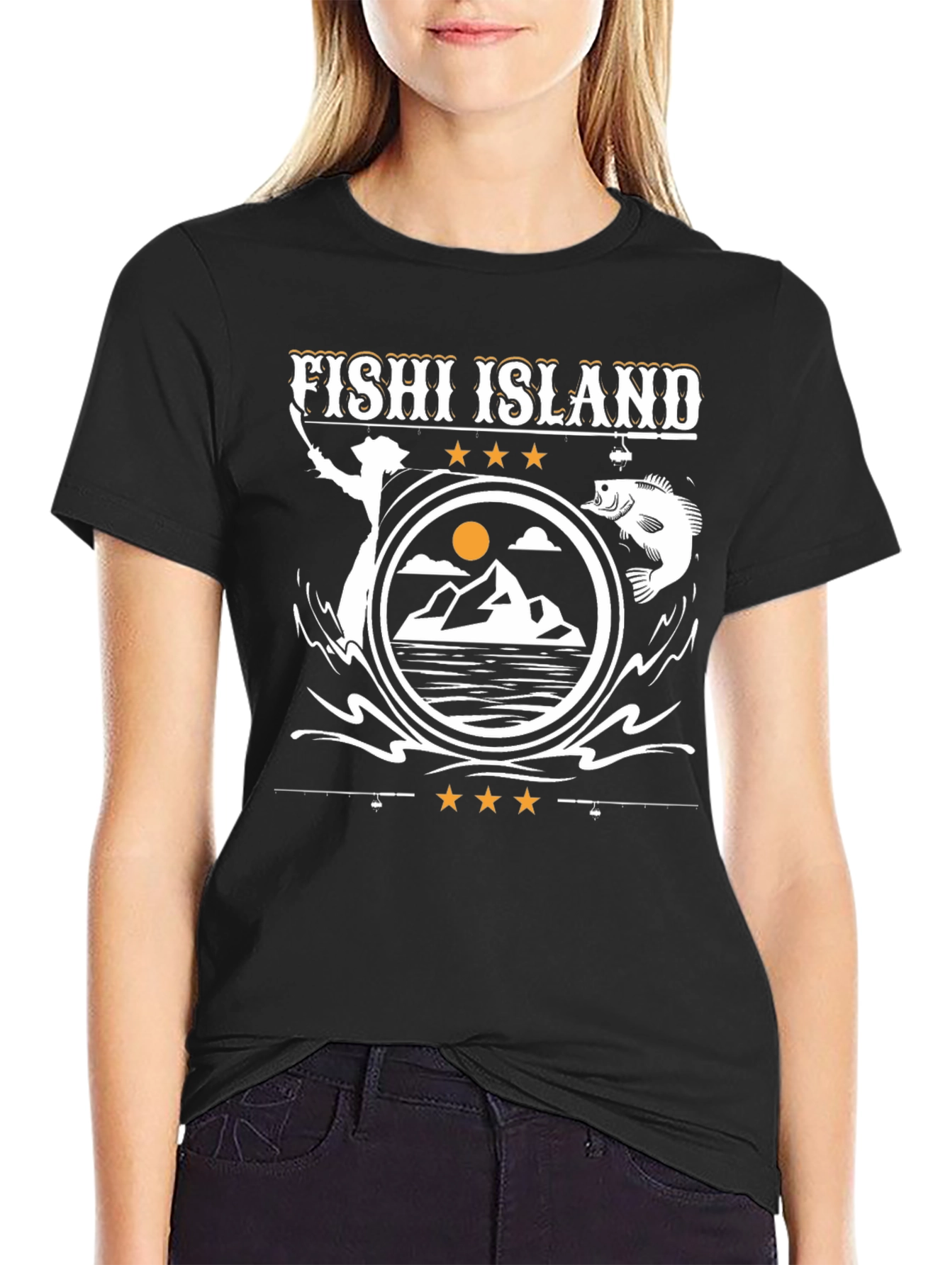 Fishing Island Graphic Tee