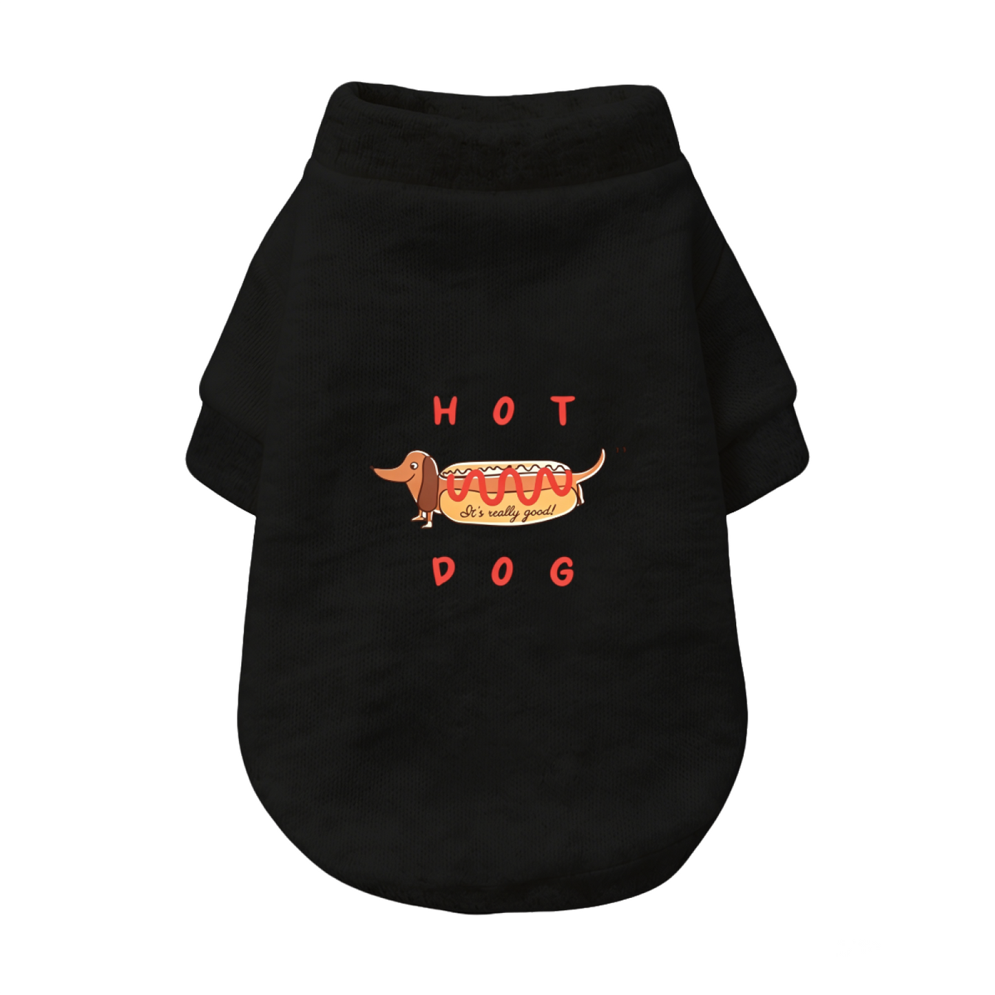 HOT DOG Funny Cartoon Pet Cardigan Sweater