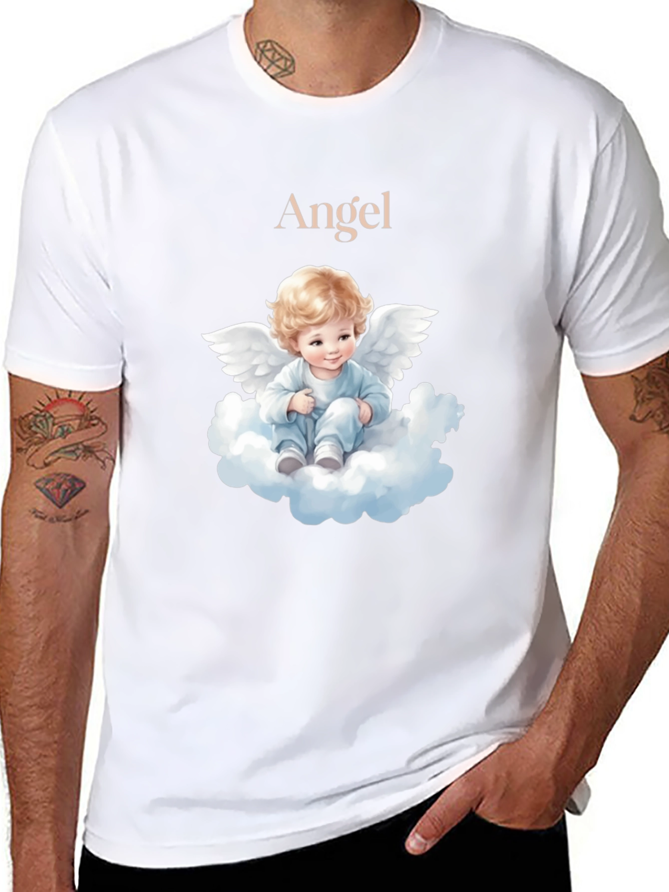 Angel Baby Graphic T-Shirt - Cute & Comfy Tee