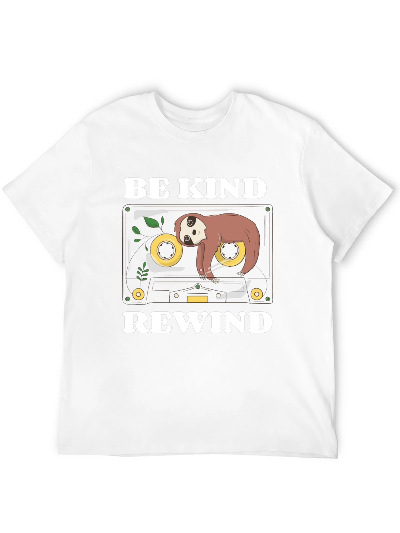Be Kind Rewind Sloth Cassette T-Shirt