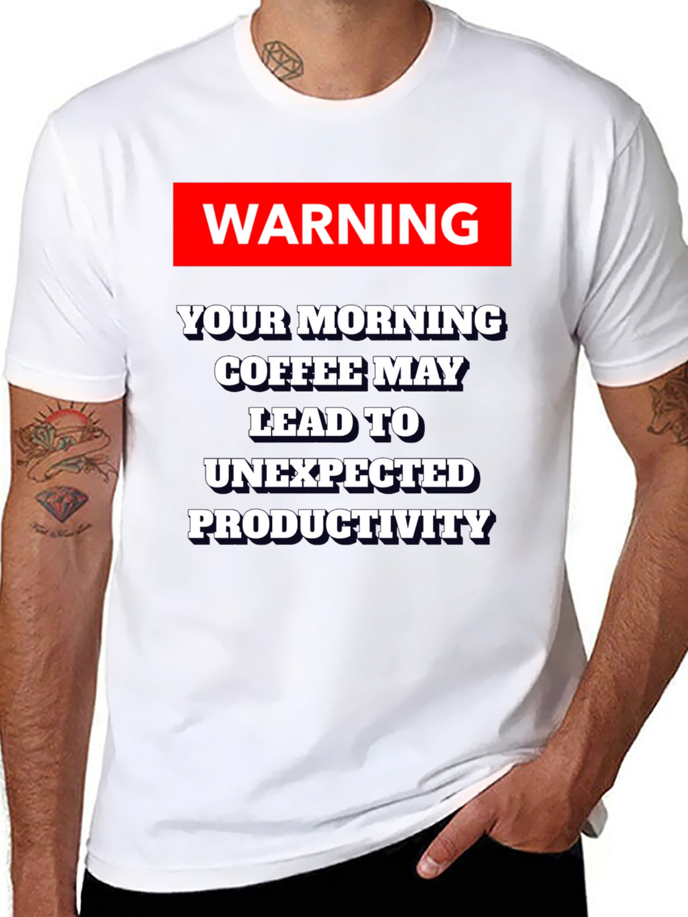 Warning: Coffee May Lead to Productivity T-Shirt