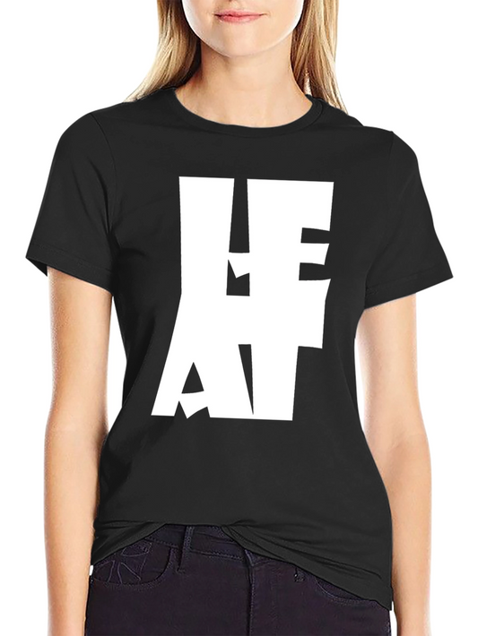 Bold HEAT Graphic Tee - Black Cotton Blend