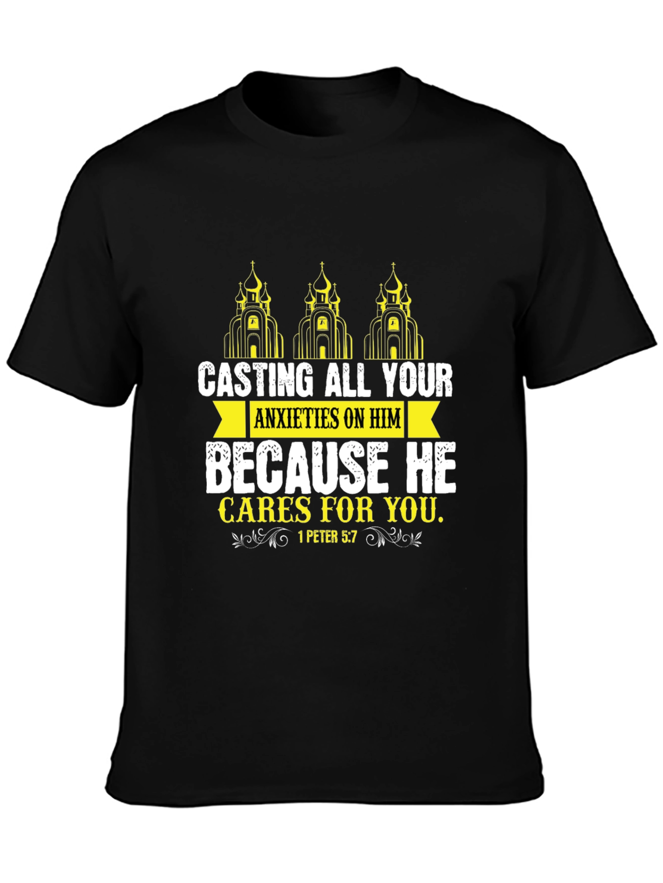 Faith-Based Graphic Tee - Casting All Your Anxieties