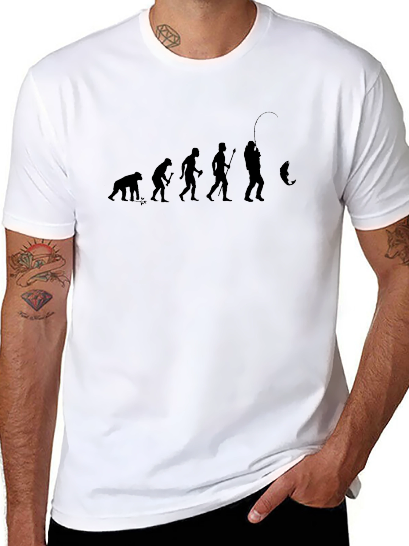 Evolution of Fishing T-Shirt - Angler Humor Tee