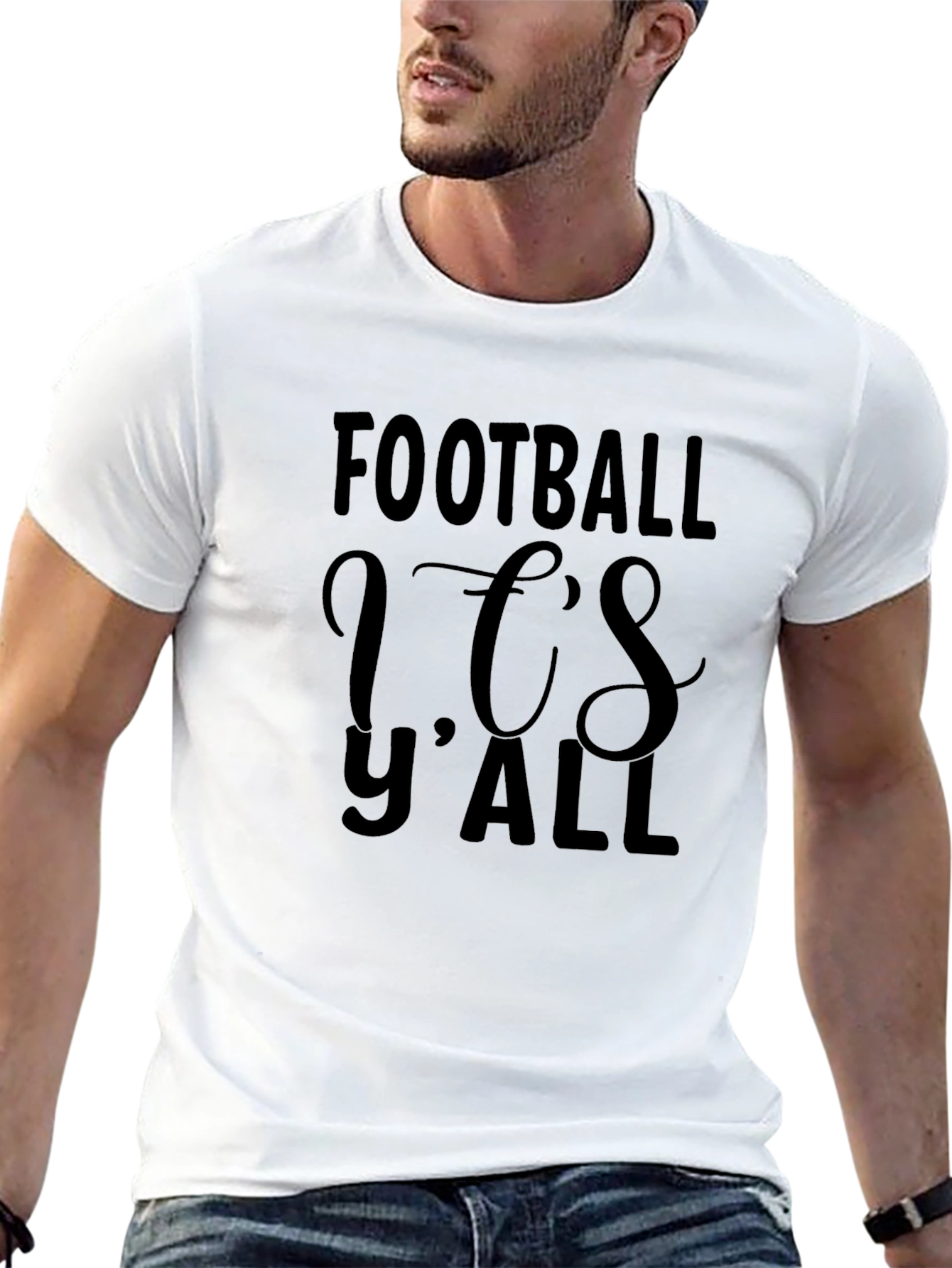 Football Its YAll Graphic T-Shirt