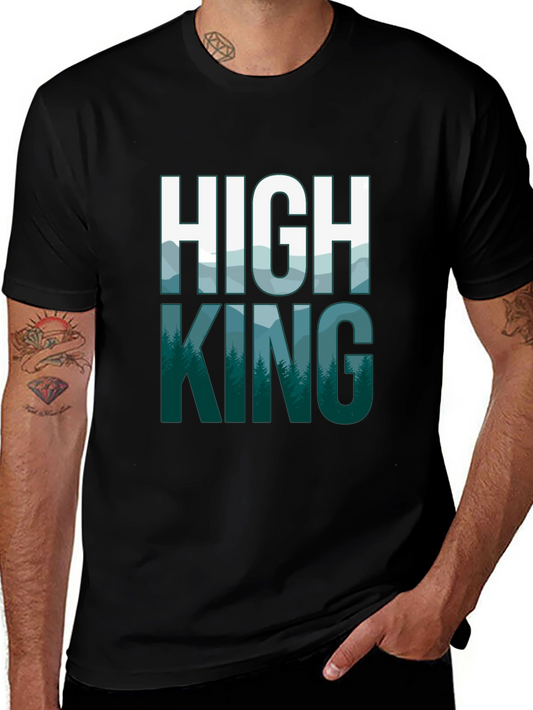 High King Mountain Graphic Tee - Hiking Adventure Shirt
