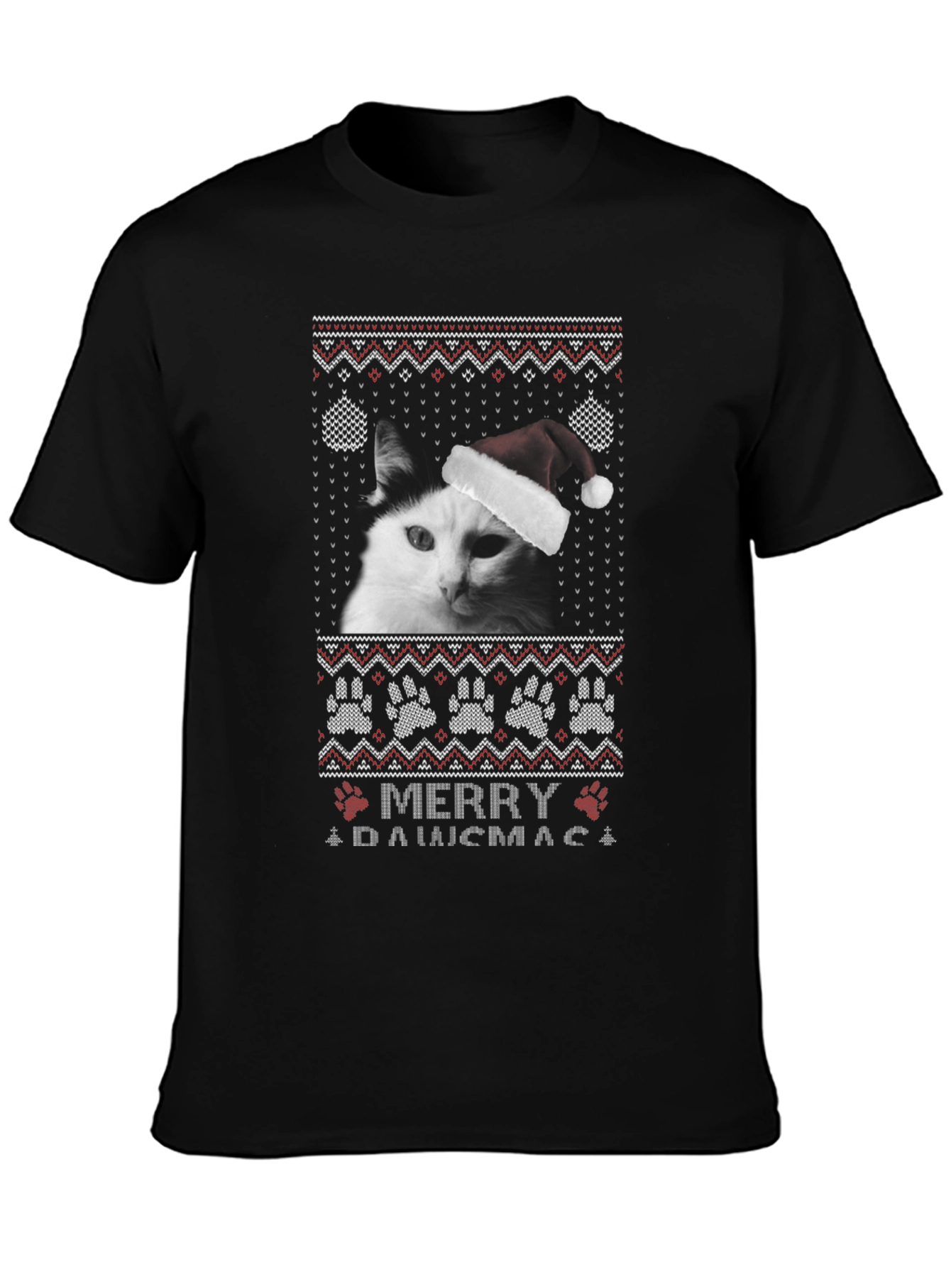 Merry Dawsmas Cat Christmas T-Shirt