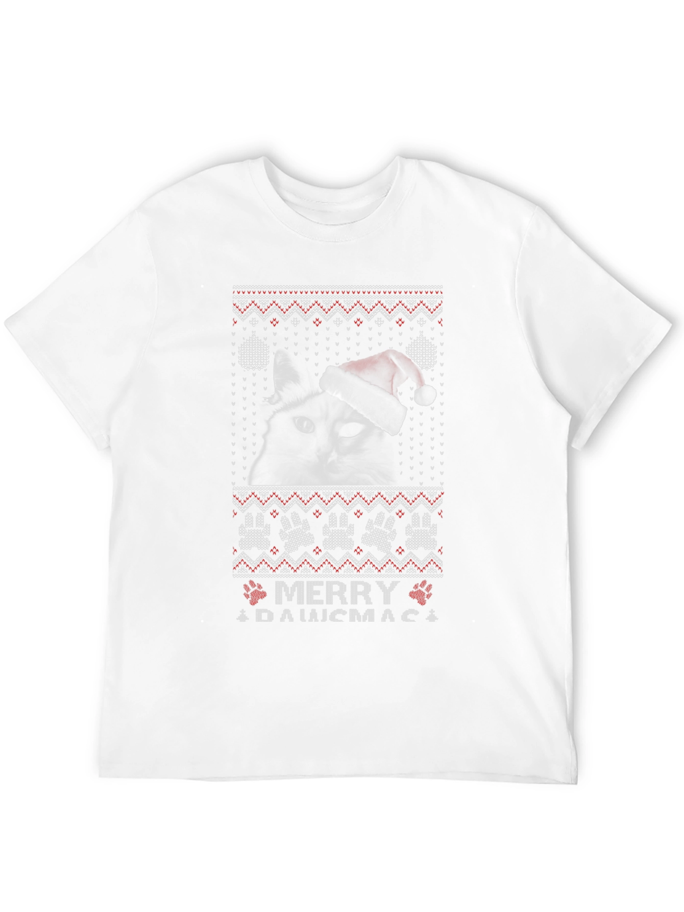 Merry Dawsmas Cat Christmas T-Shirt